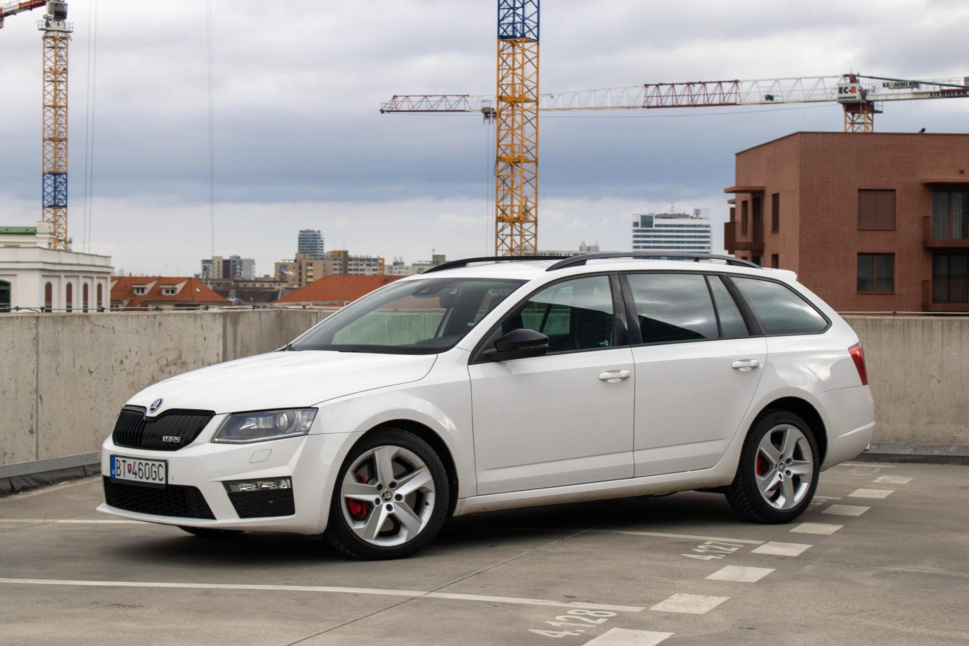 2013 Skoda Octavia RS, biela kombi, 222 175 km