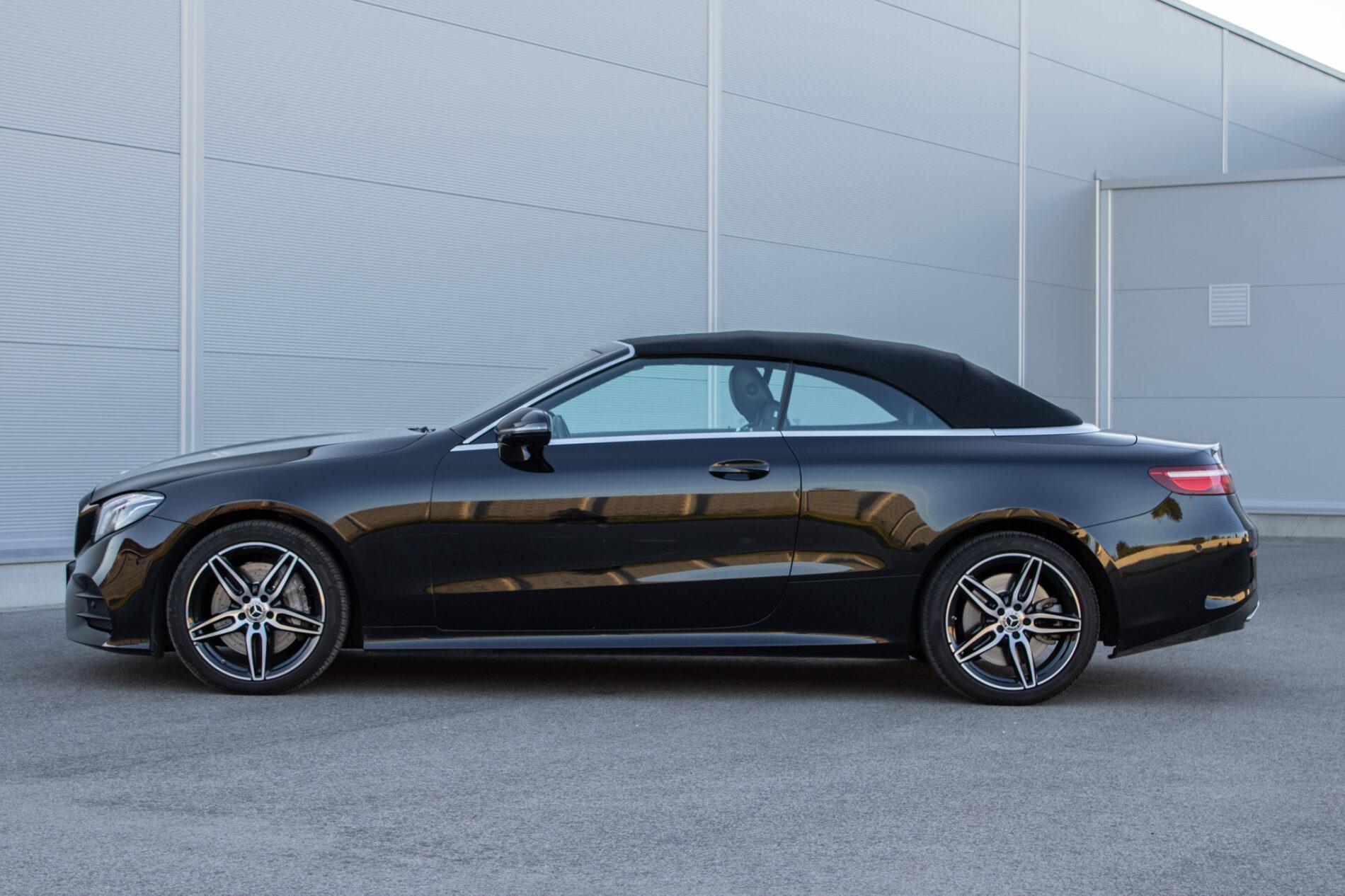 2018 Mercedes-Benz E 400, čierna kabriolet, 73 600 km