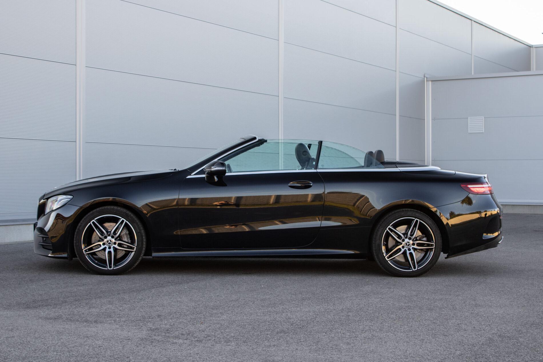 2018 Mercedes-Benz E 400, čierna kabriolet, 73 600 km