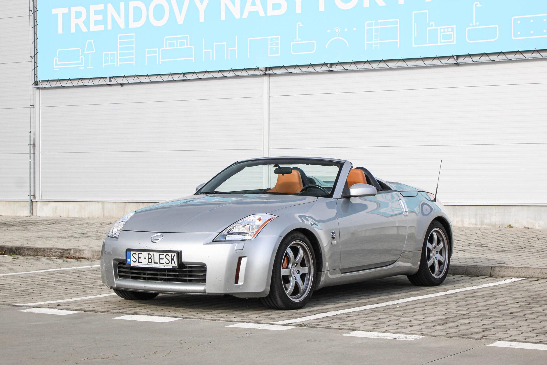 2005 Nissan 350Z, strieborná kabriolet, 36 427 km