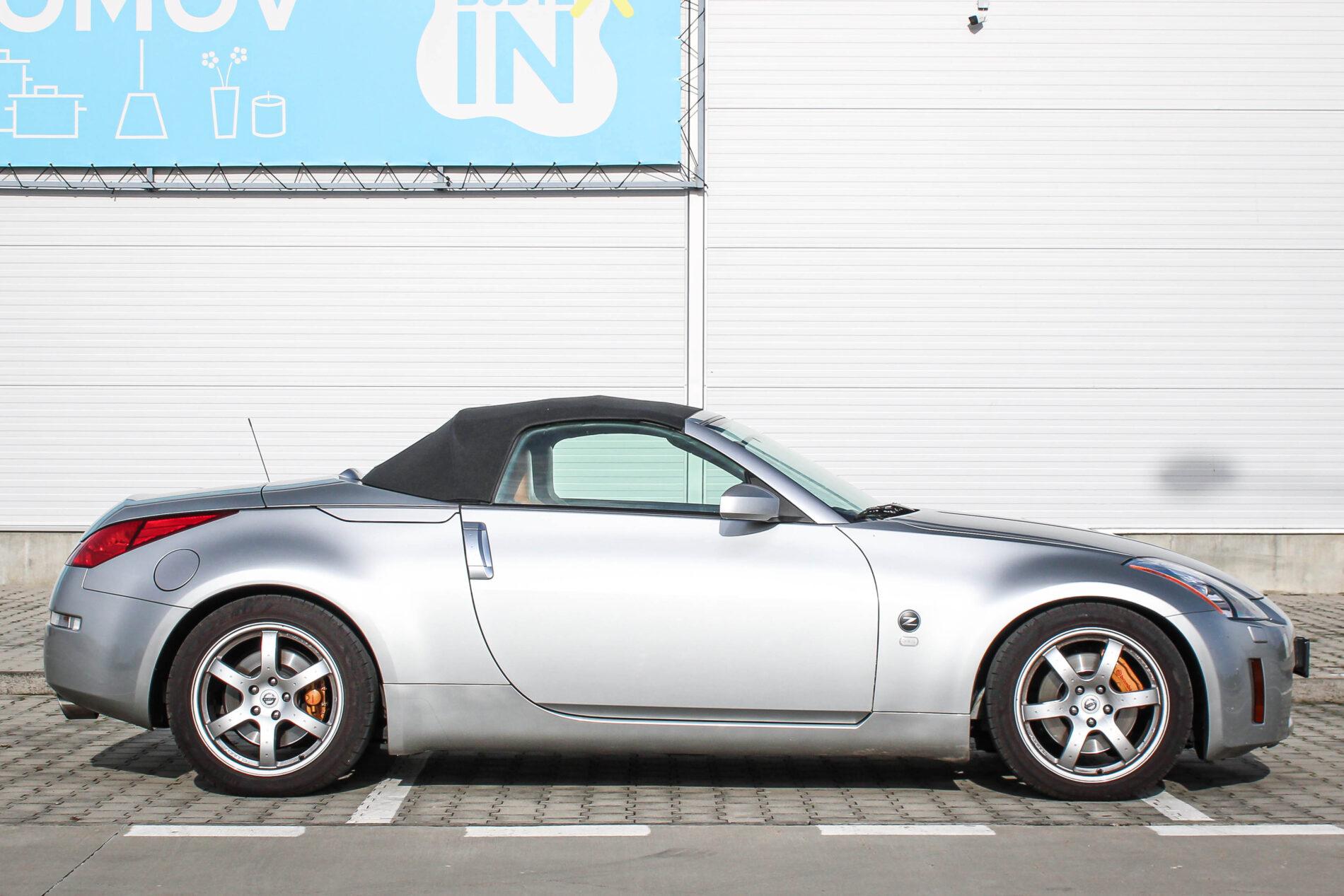 2005 Nissan 350Z, strieborná kabriolet, 36 427 km