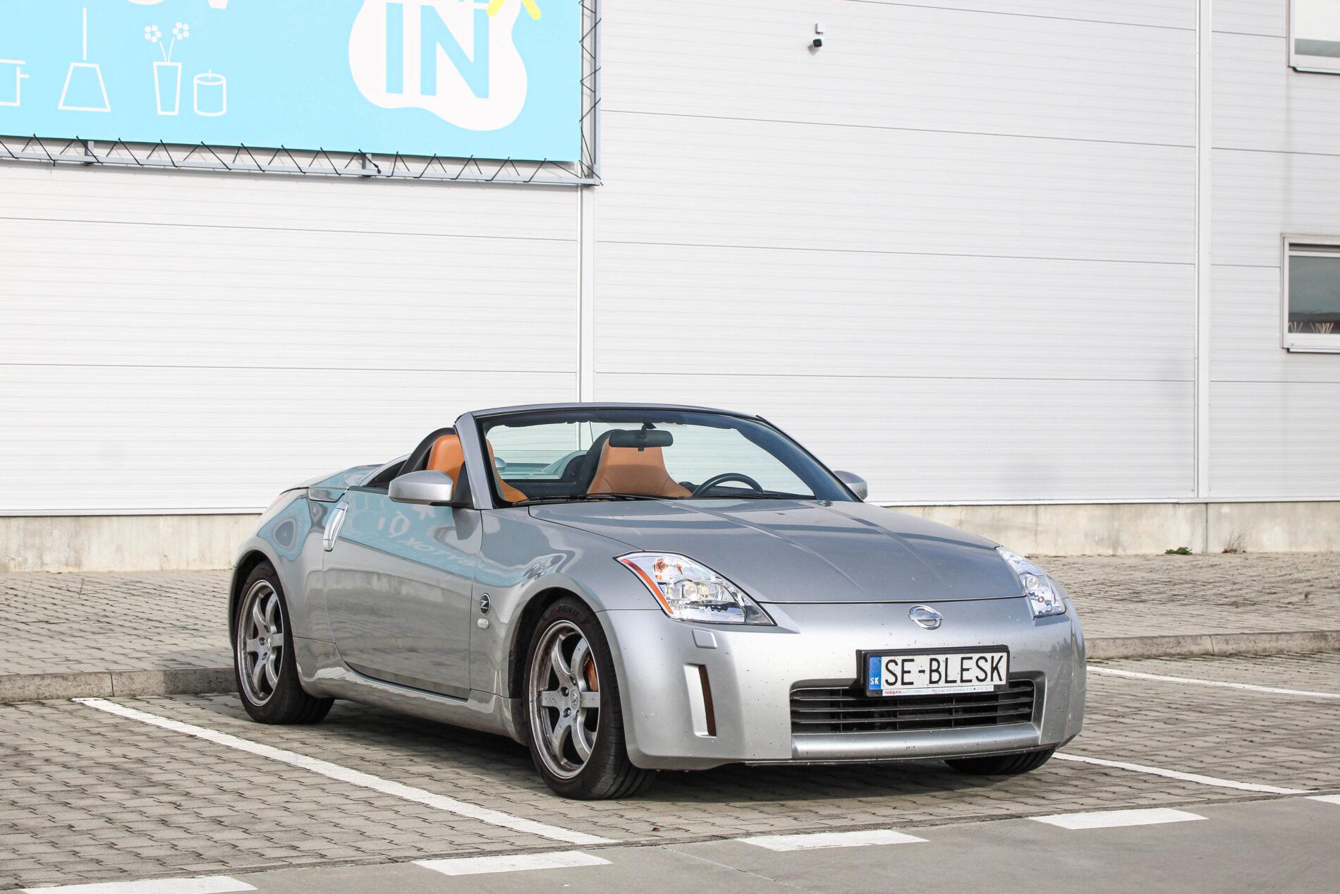 2005 Nissan 350Z, strieborná kabriolet, 36 427 km