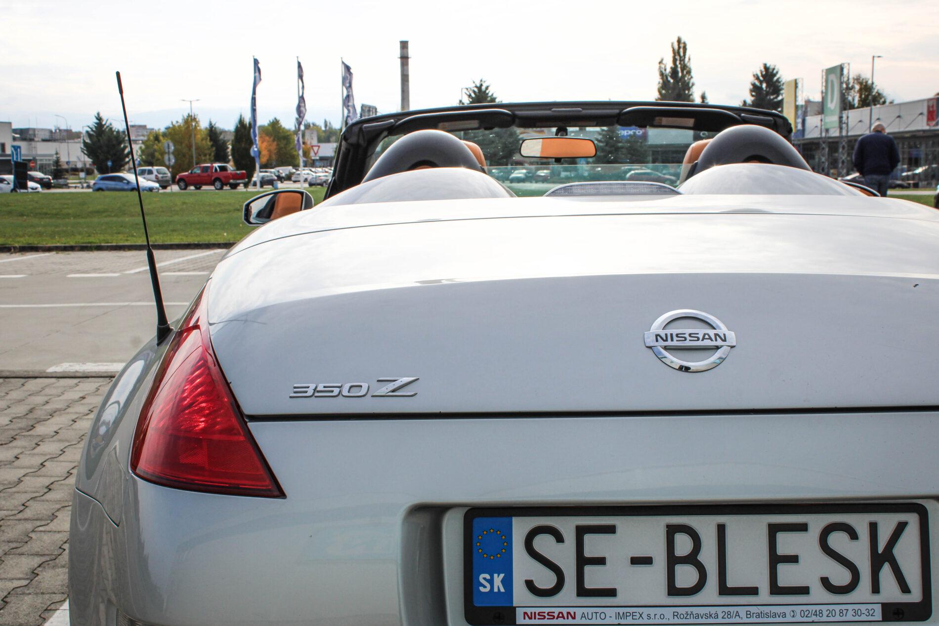 2005 Nissan 350Z, strieborná kabriolet, 36 427 km
