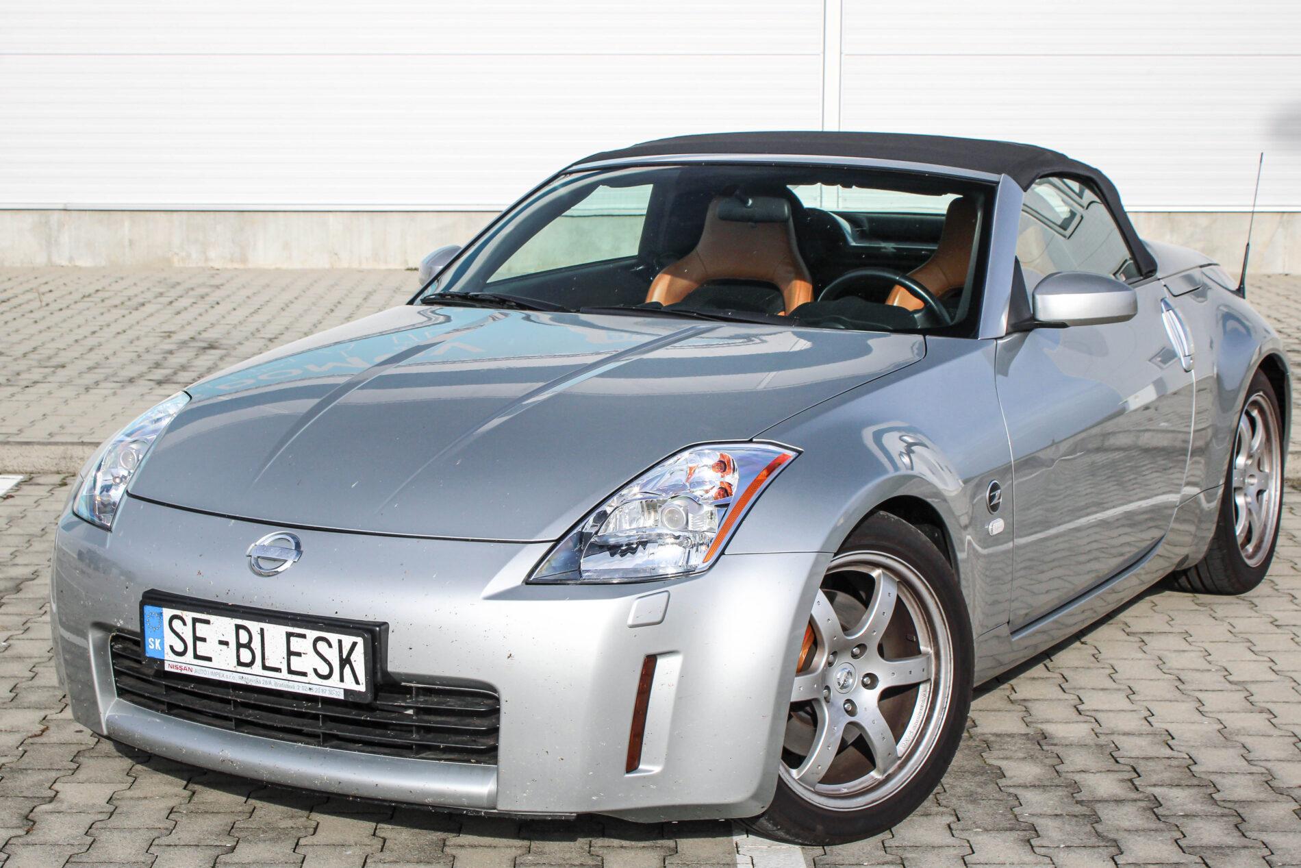 2005 Nissan 350Z, strieborná kabriolet, 36 427 km