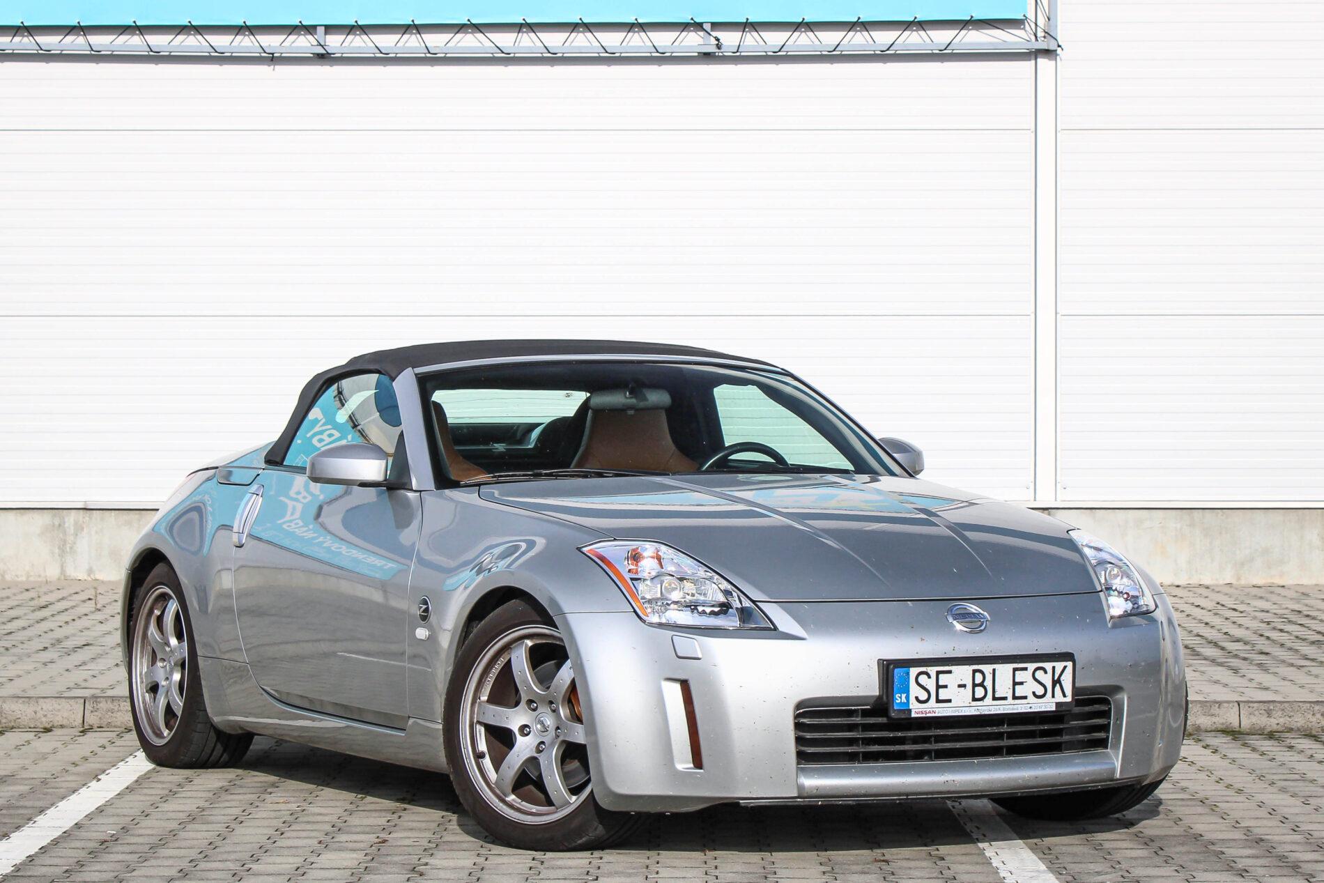 2005 Nissan 350Z, strieborná kabriolet, 36 427 km