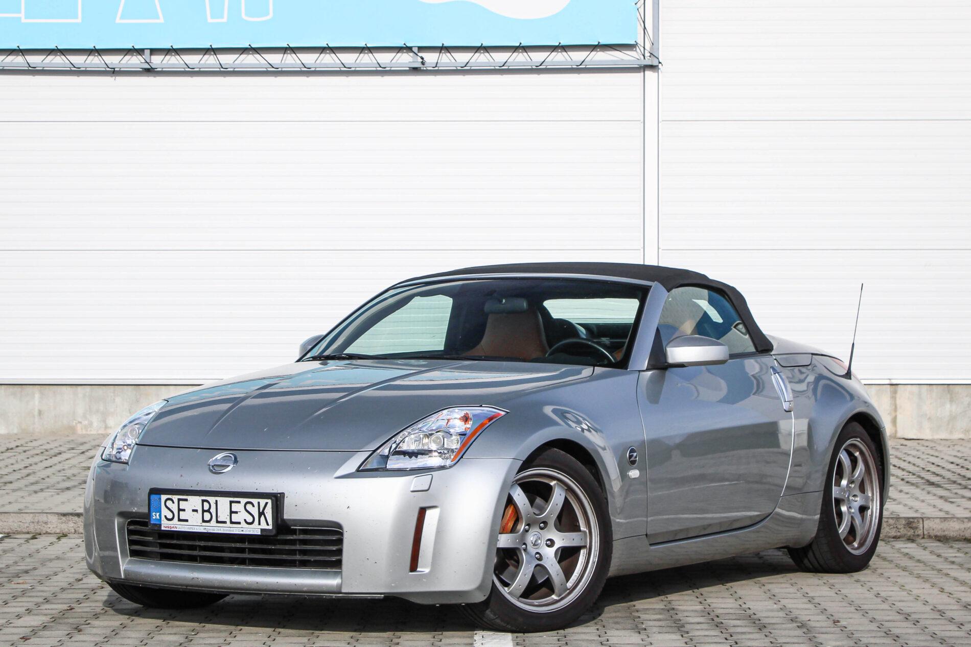 2005 Nissan 350Z, strieborná kabriolet, 36 427 km