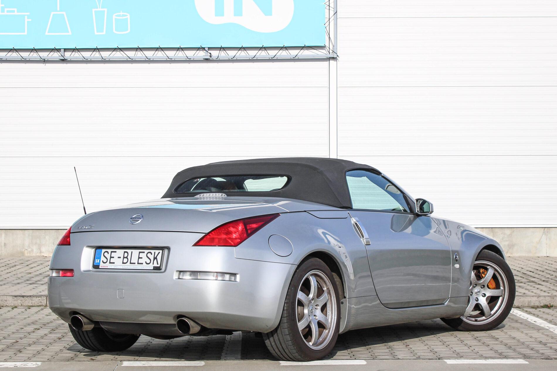 2005 Nissan 350Z, strieborná kabriolet, 36 427 km