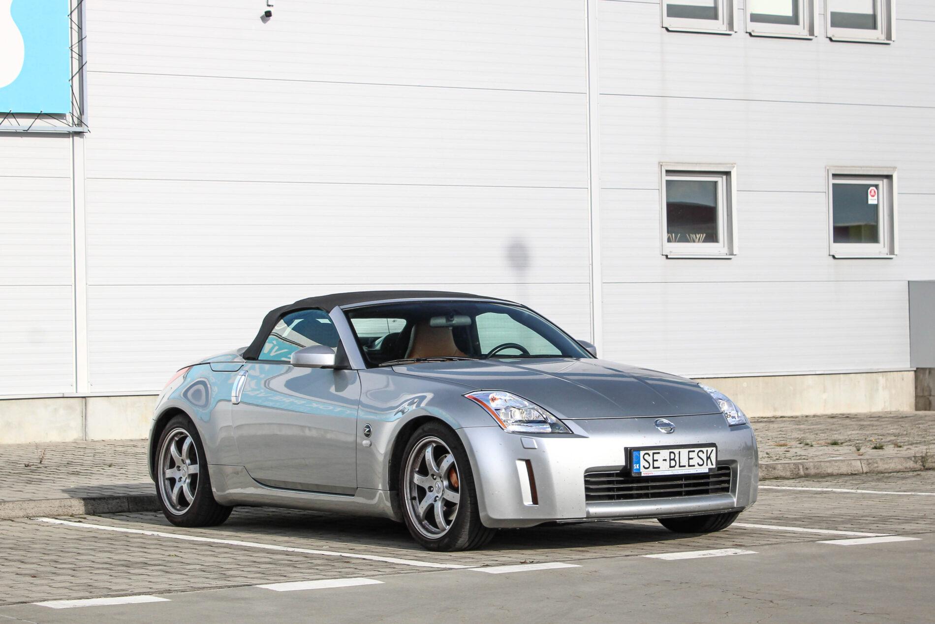 2005 Nissan 350Z, strieborná kabriolet, 36 427 km