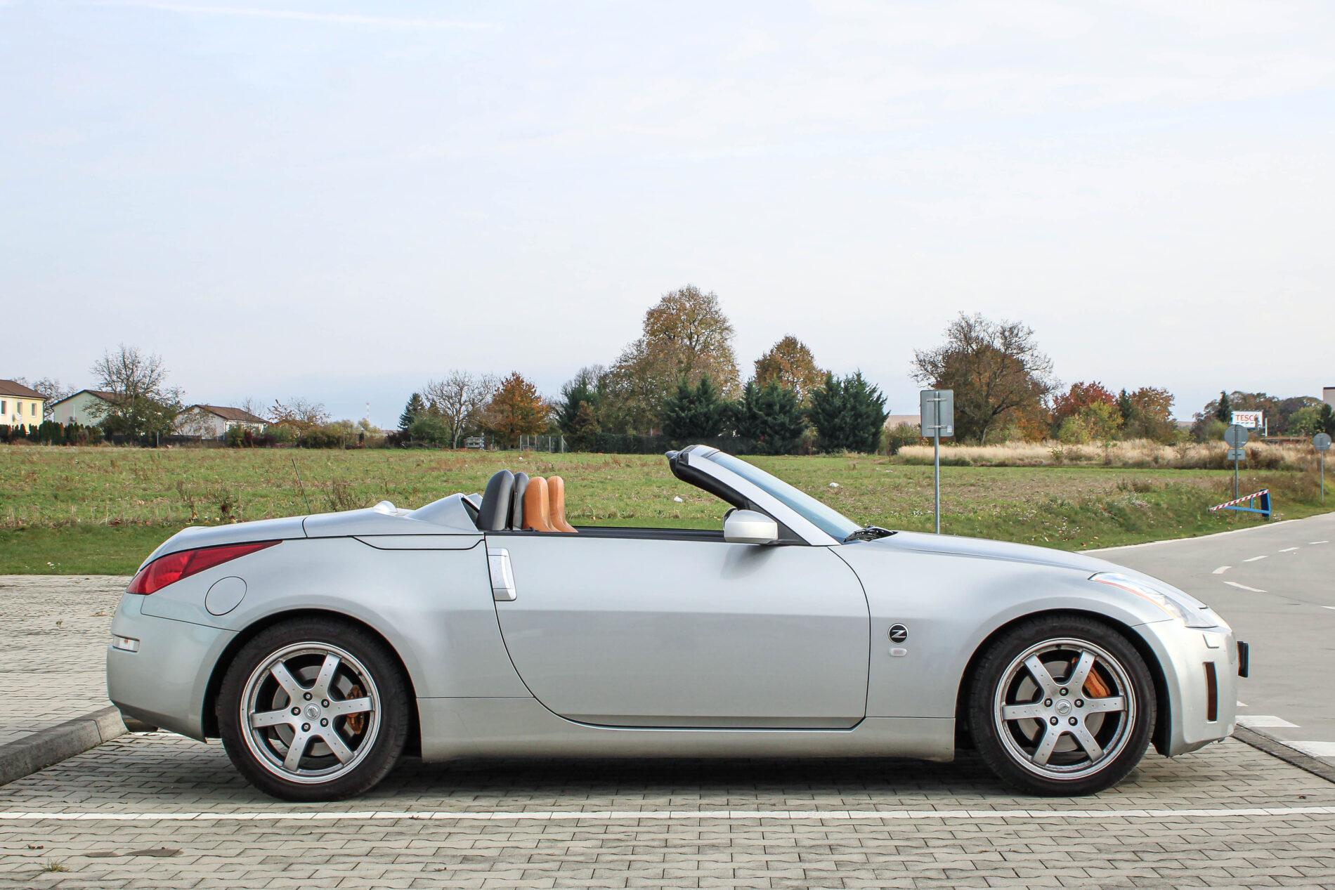 2005 Nissan 350Z, strieborná kabriolet, 36 427 km