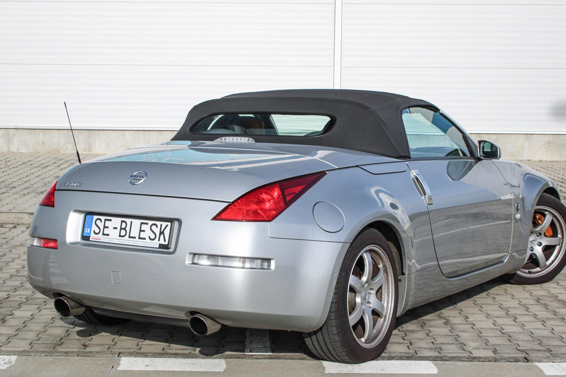 2005 Nissan 350Z, strieborná kabriolet, 36 427 km