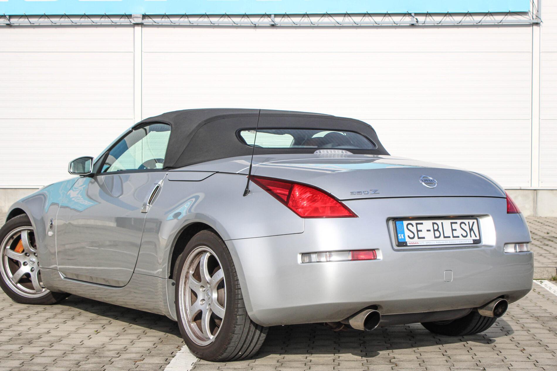 2005 Nissan 350Z, strieborná kabriolet, 36 427 km