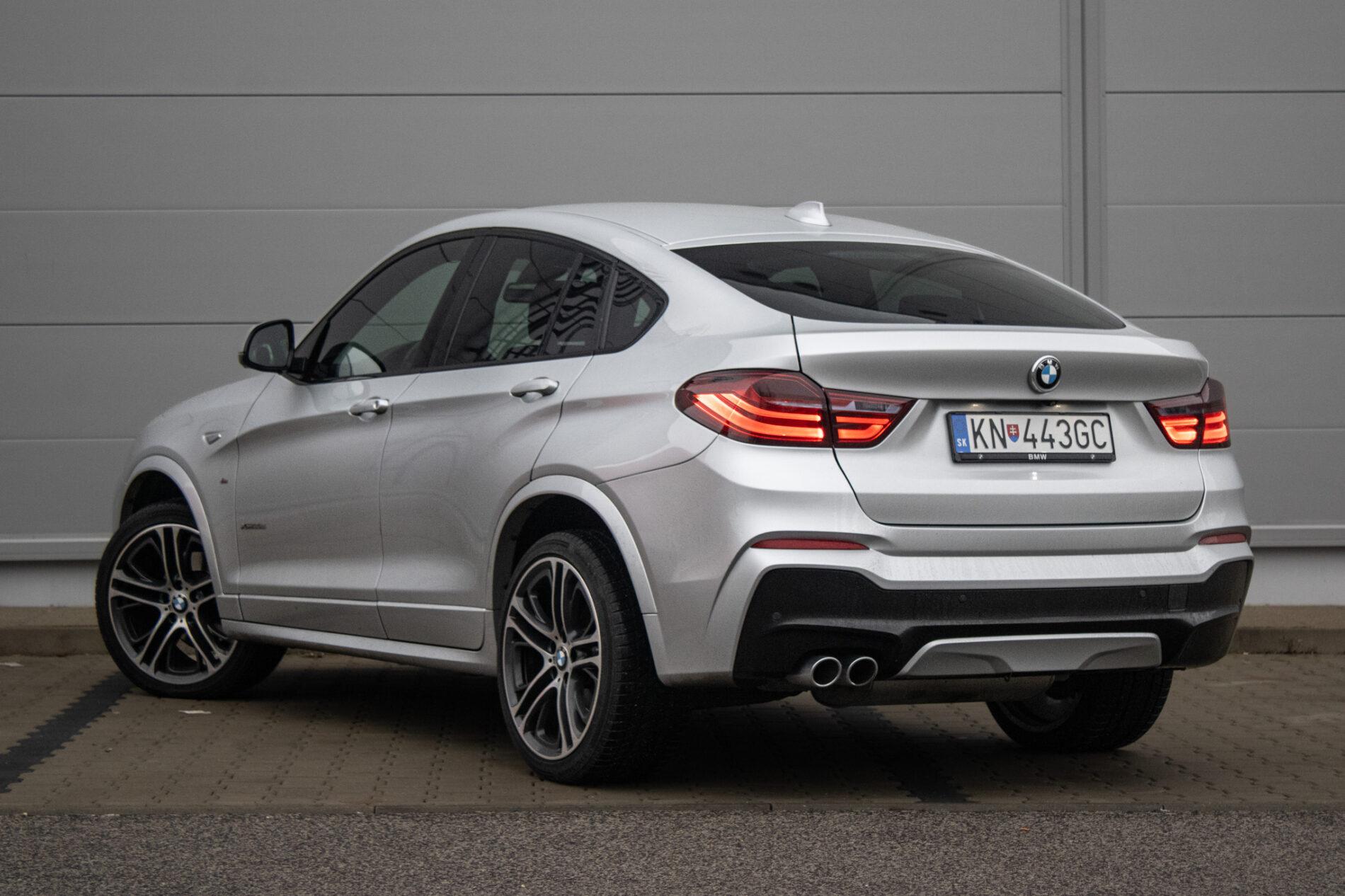 2018 BMW X4 35d, strieborná suv, 128 717 km