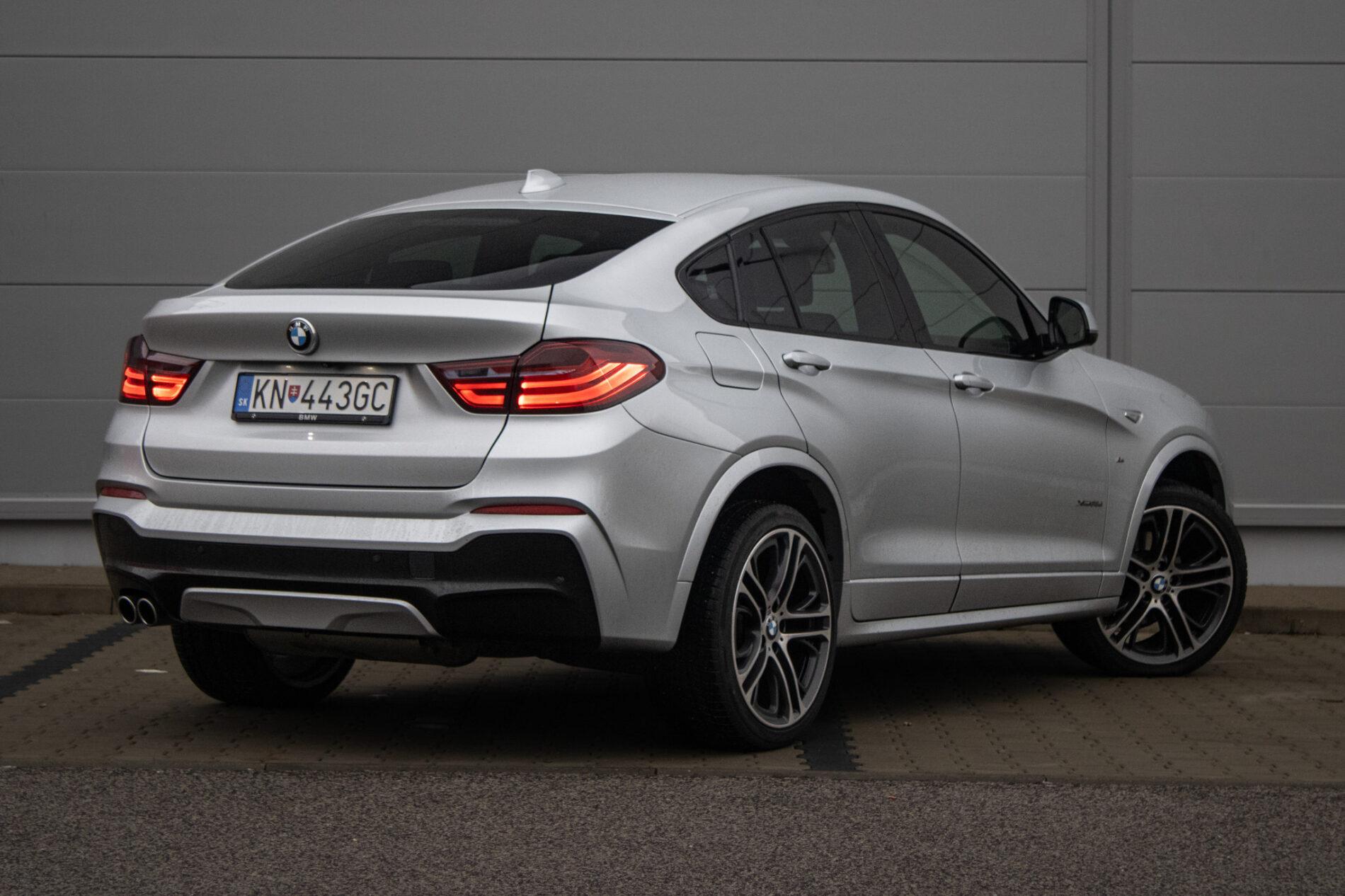 2018 BMW X4 35d, strieborná suv, 128 717 km