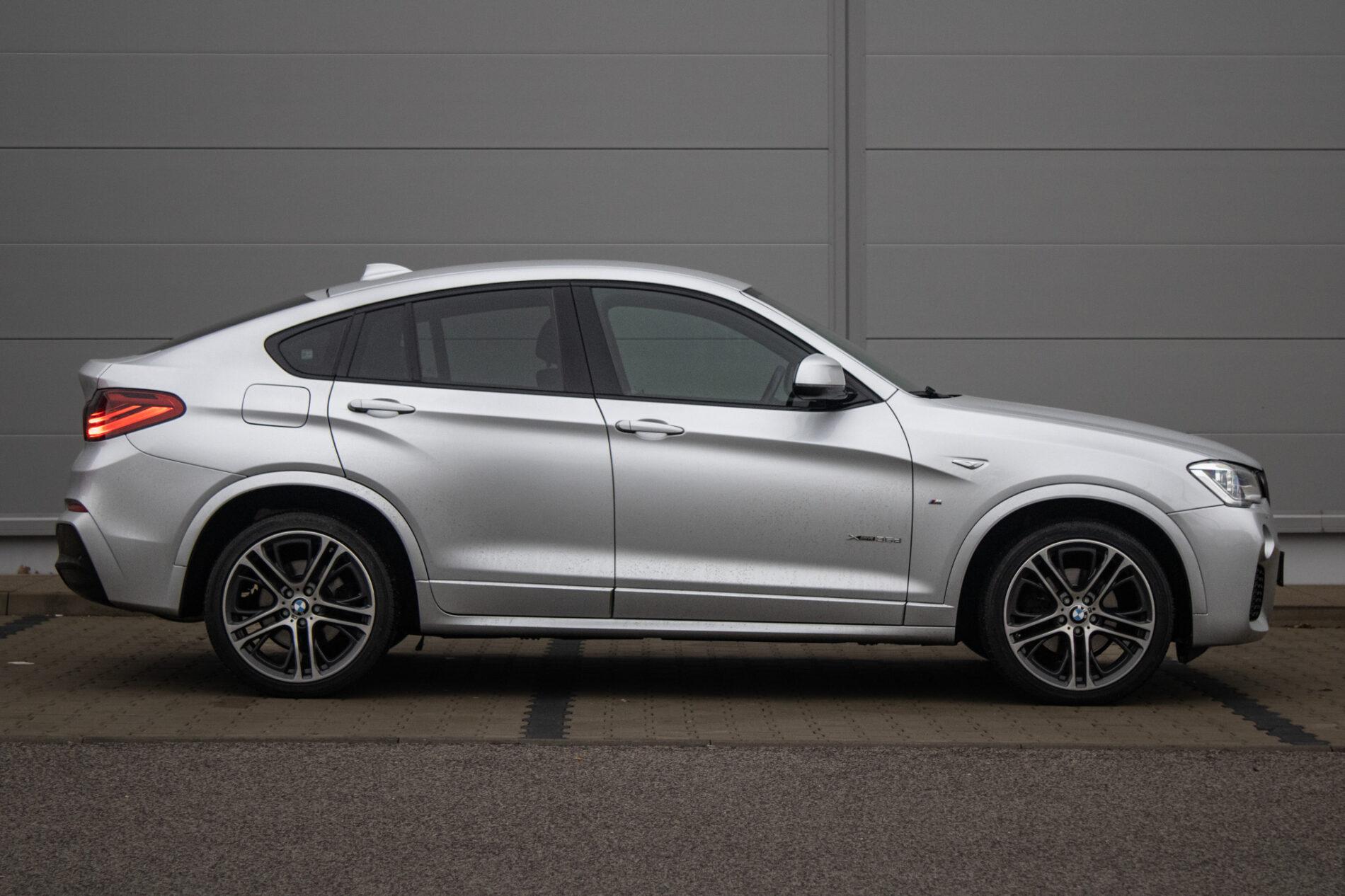 2018 BMW X4 35d, strieborná suv, 128 717 km