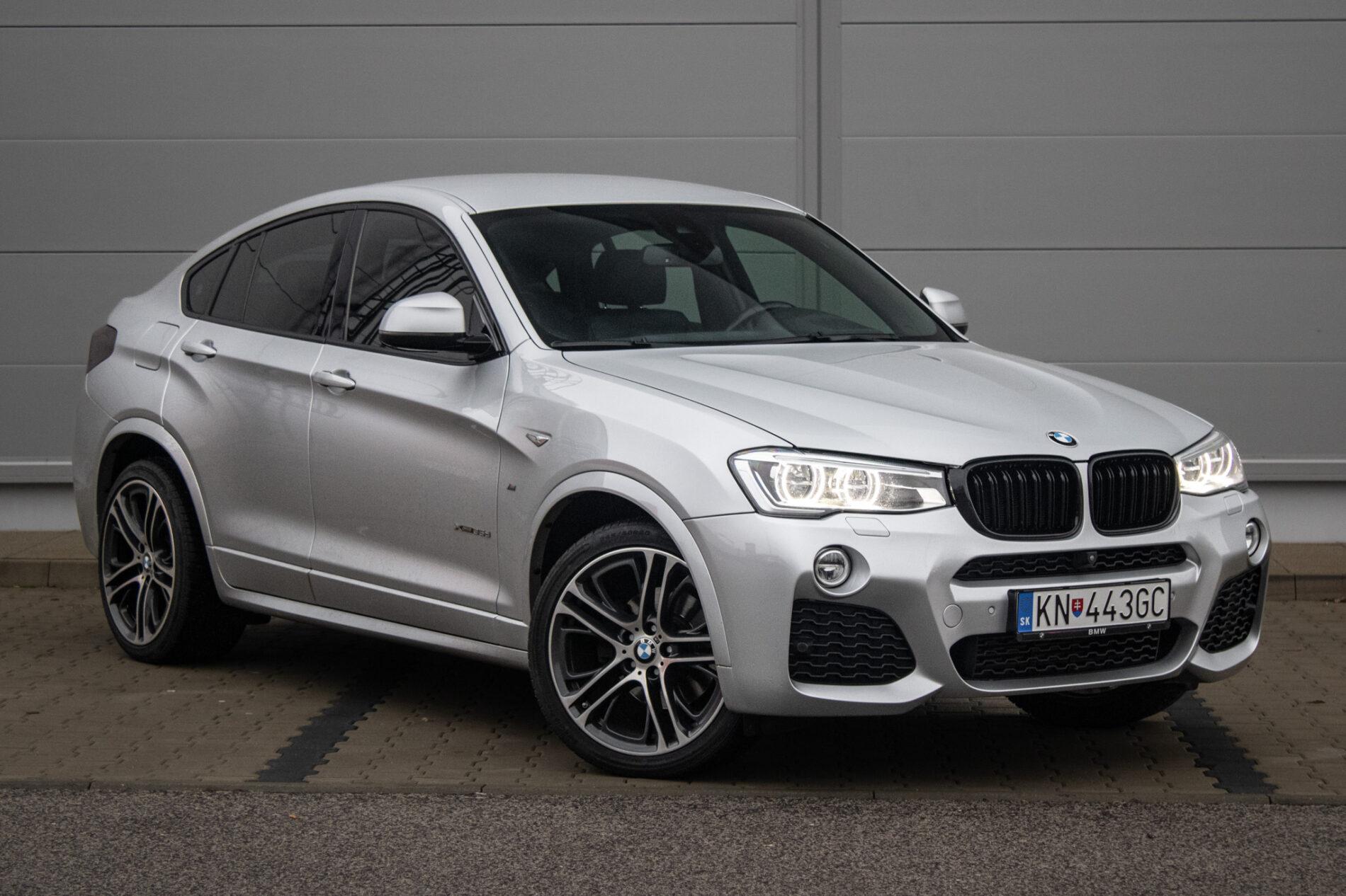 2018 BMW X4 35d, strieborná suv, 128 717 km