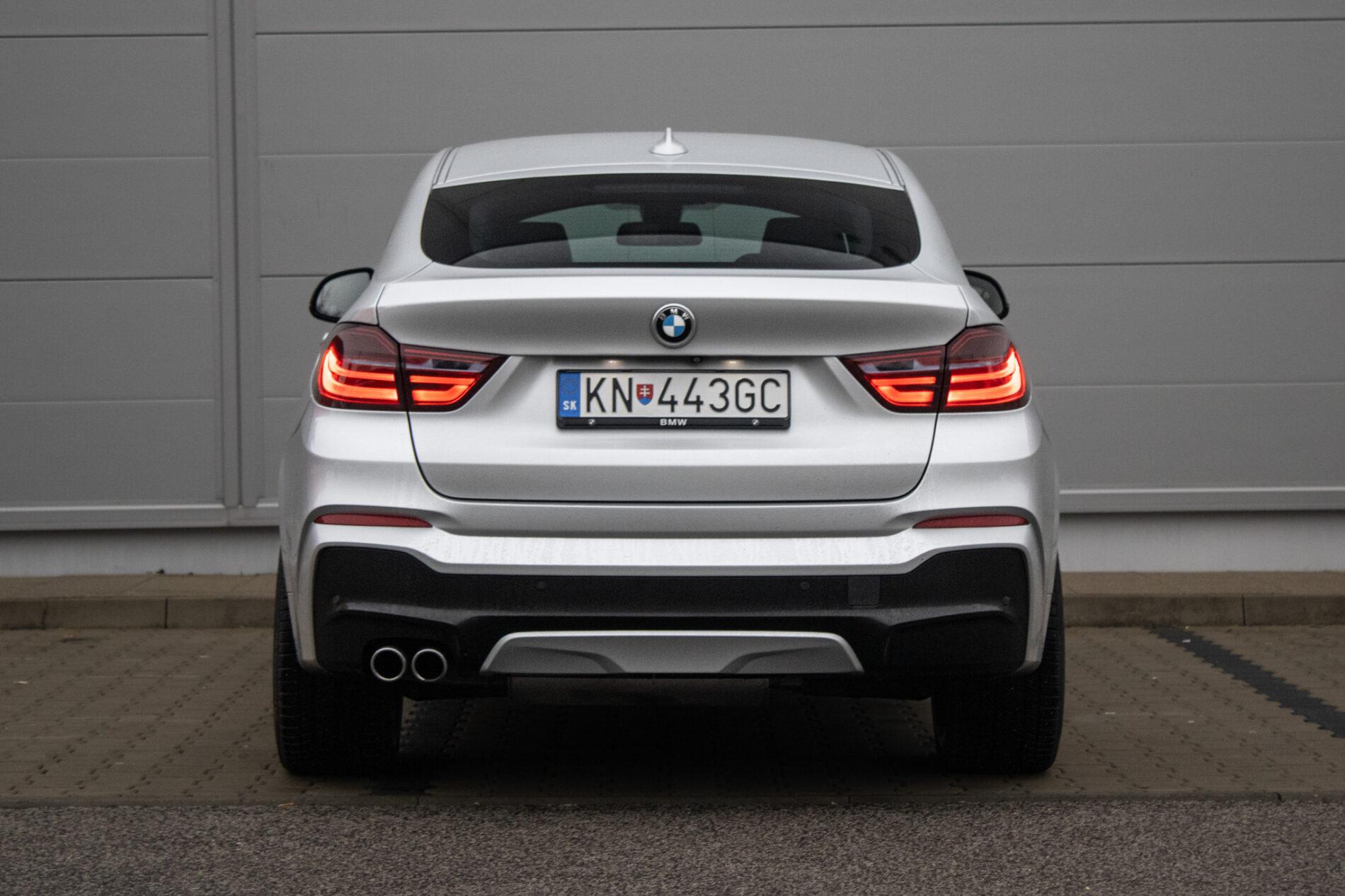 2018 BMW X4 35d, strieborná suv, 128 717 km