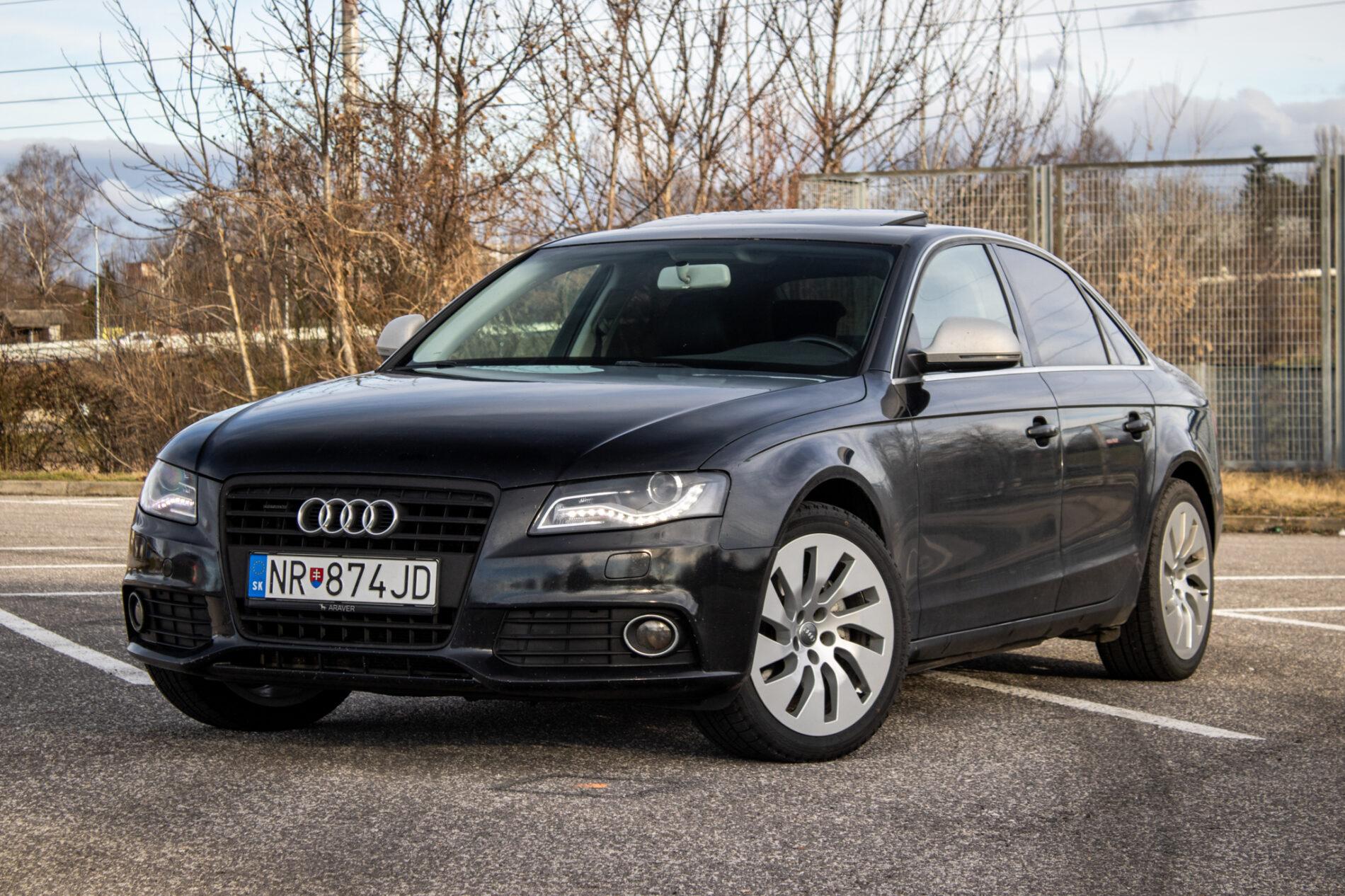 2008 AUDI A4, čierna sedan, 299 650 km