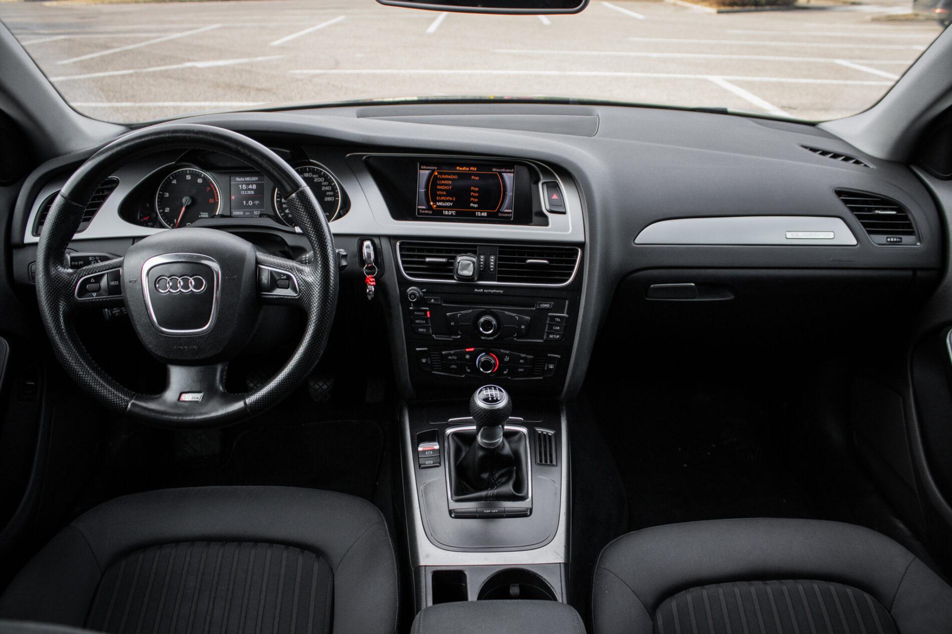 2008 AUDI A4, čierna sedan, 299 650 km