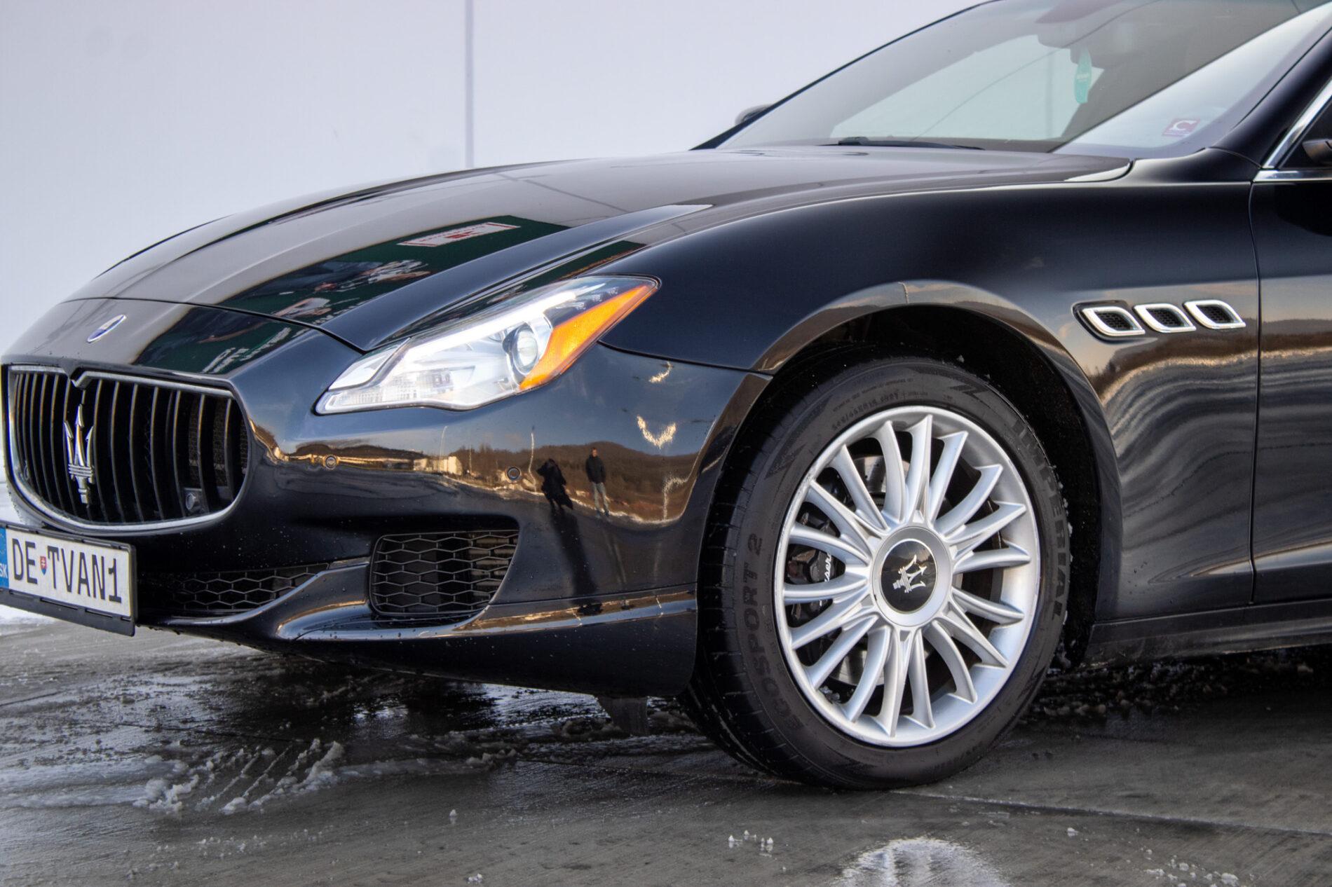 2014 Maserati Quattroporte, čierna sedan, 120 000 km