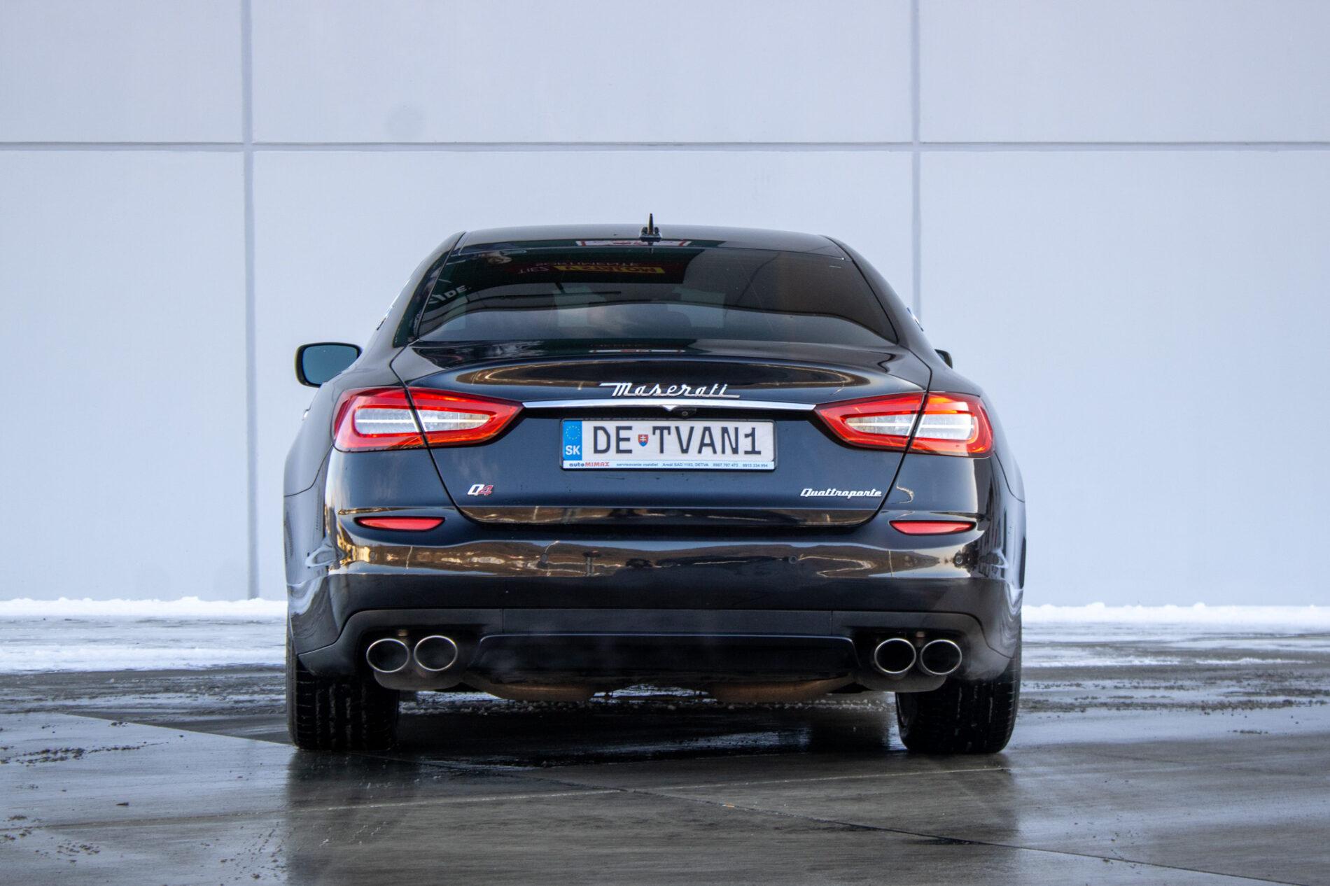 2014 Maserati Quattroporte, čierna sedan, 120 000 km