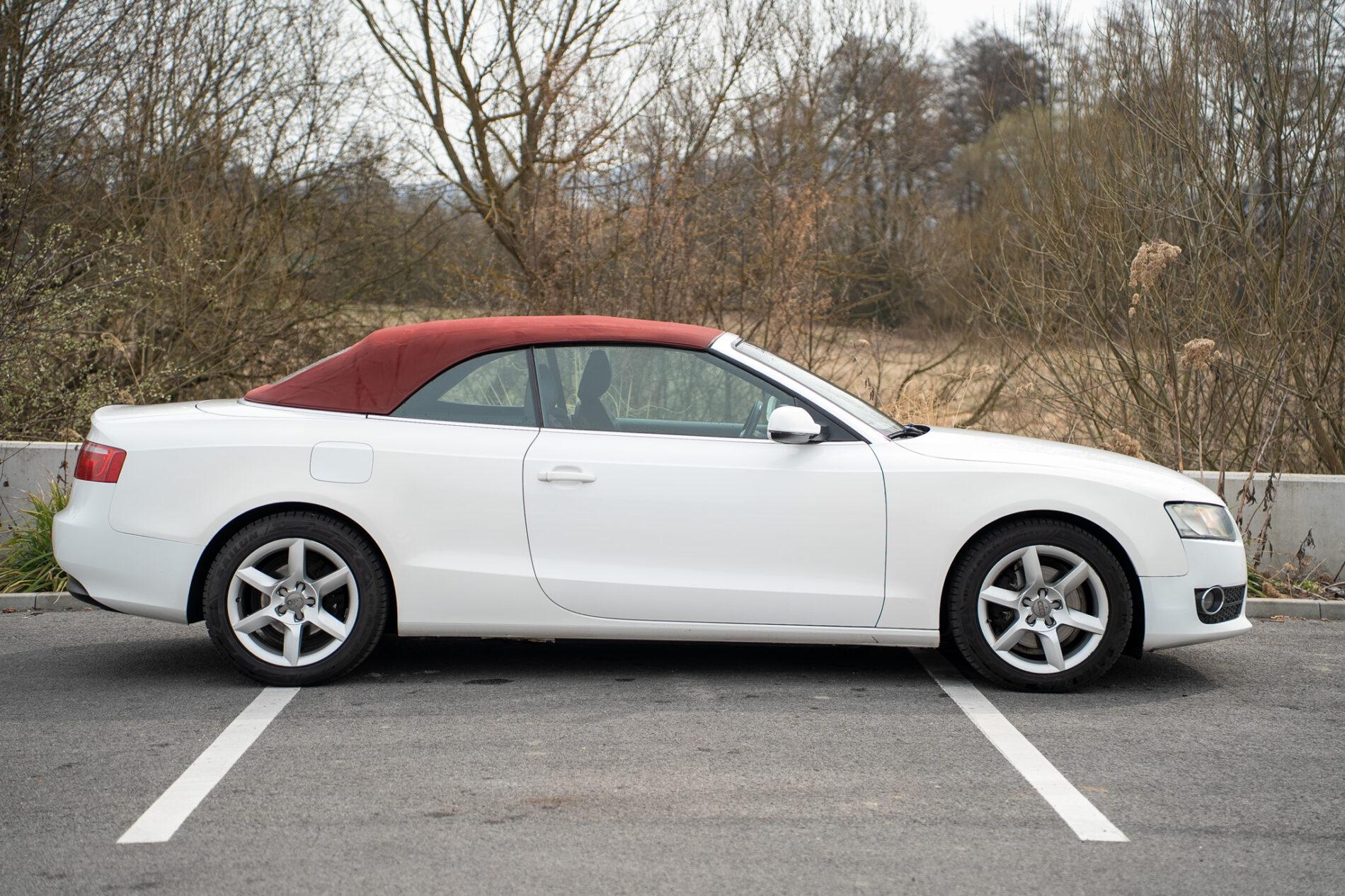 2010 AUDI A5, biela kabriolet, 357 143 km