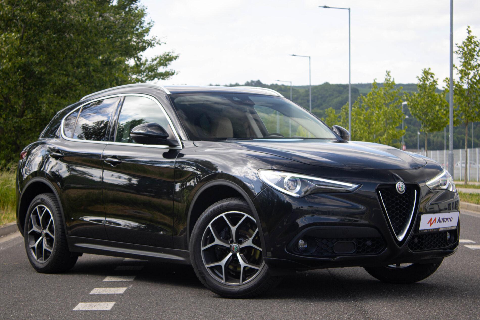 2018 Alfa Romeo Stelvio, čierna suv, 239 300 km