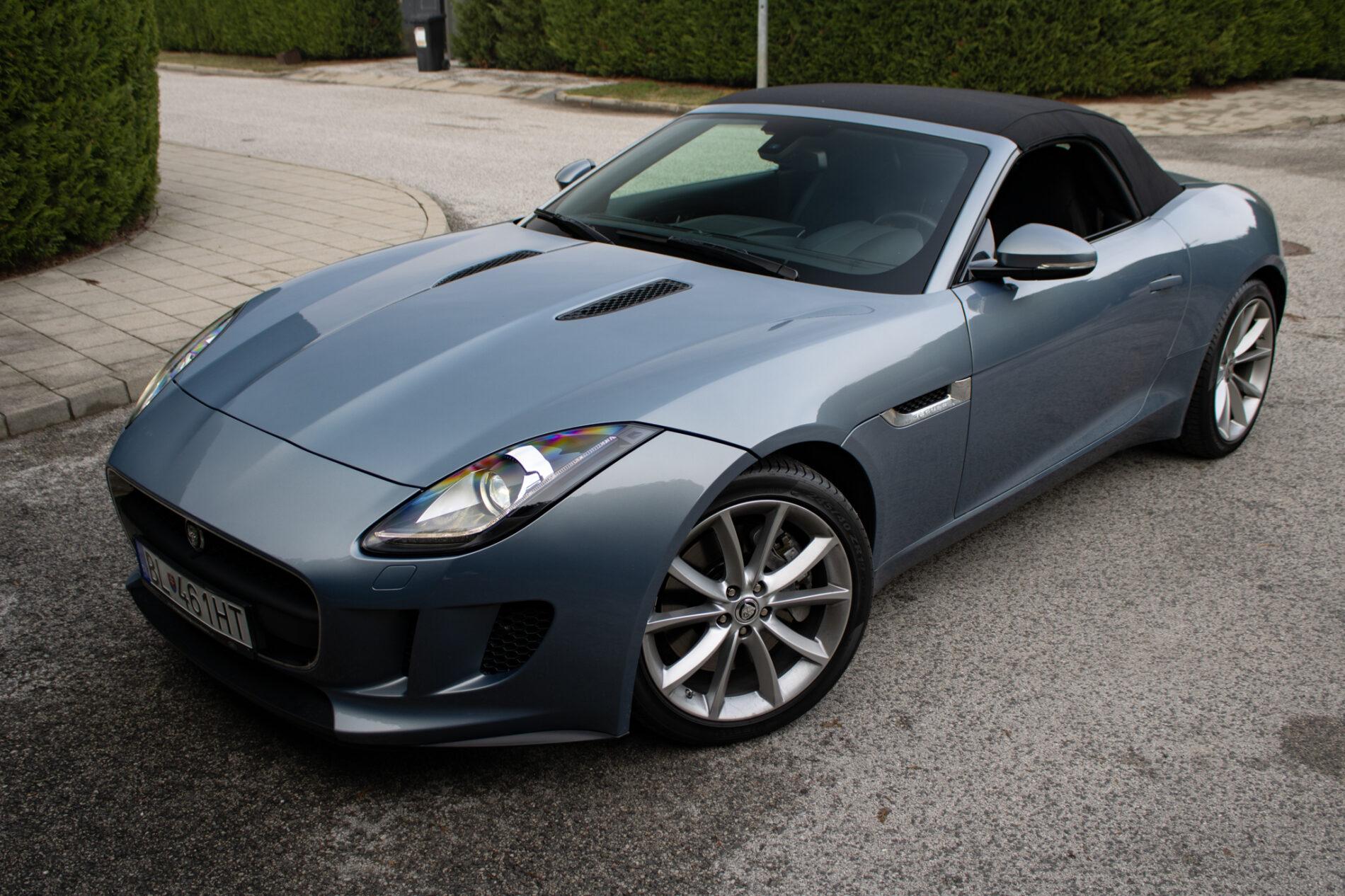 2014 Jaguar F-Type S, sivá kabriolet, 7 398 km