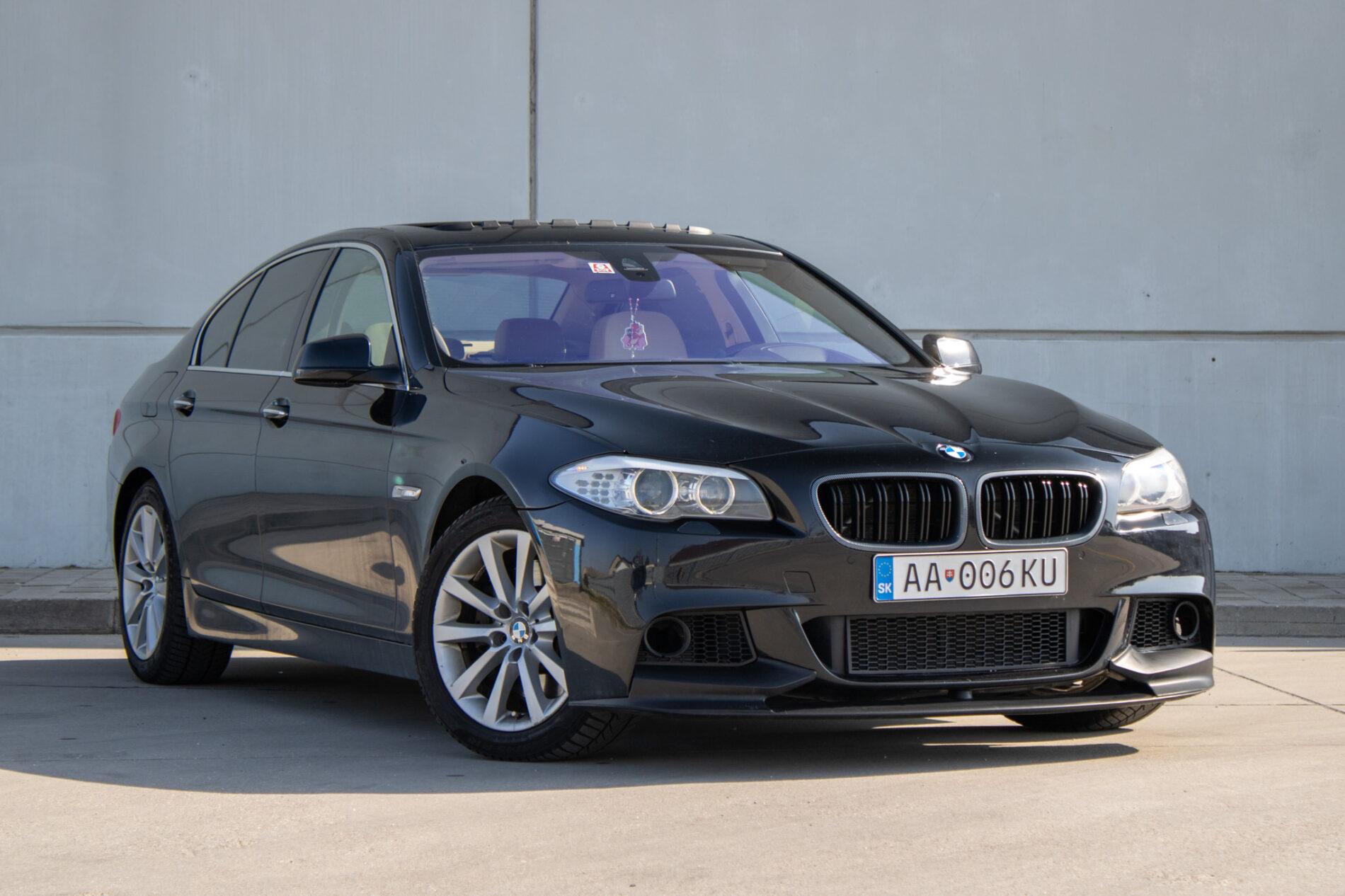 2013 BMW 530d, čierna sedan, 303 000 km