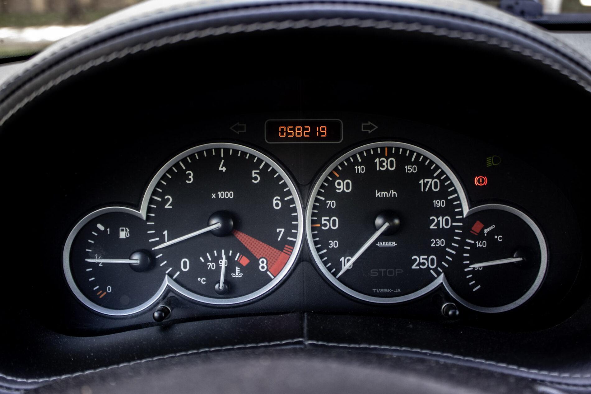 2003 Peugeot 206 RC, čierna hatchback, 58 219 km