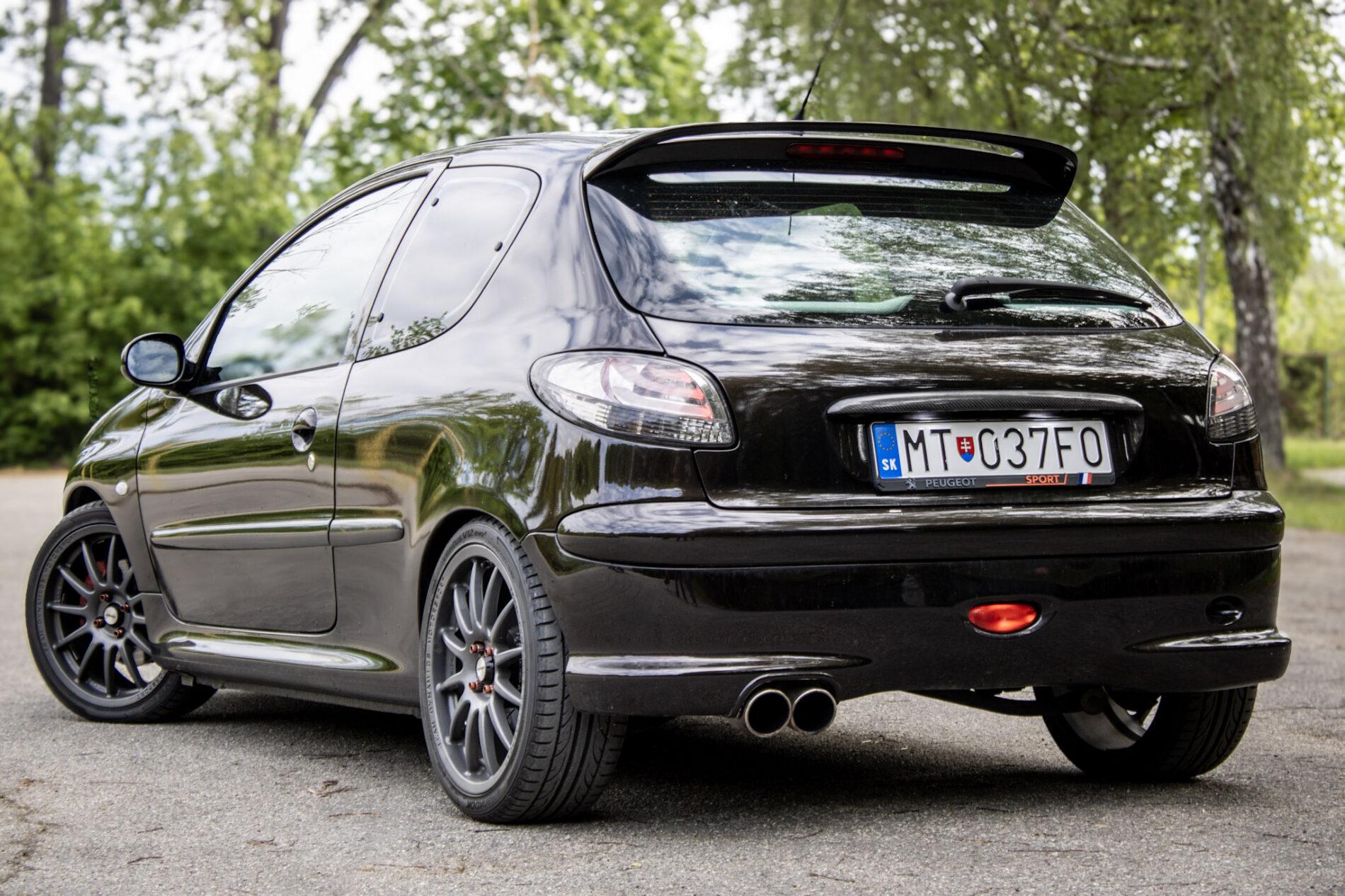 2003 Peugeot 206 RC, čierna hatchback, 58 219 km