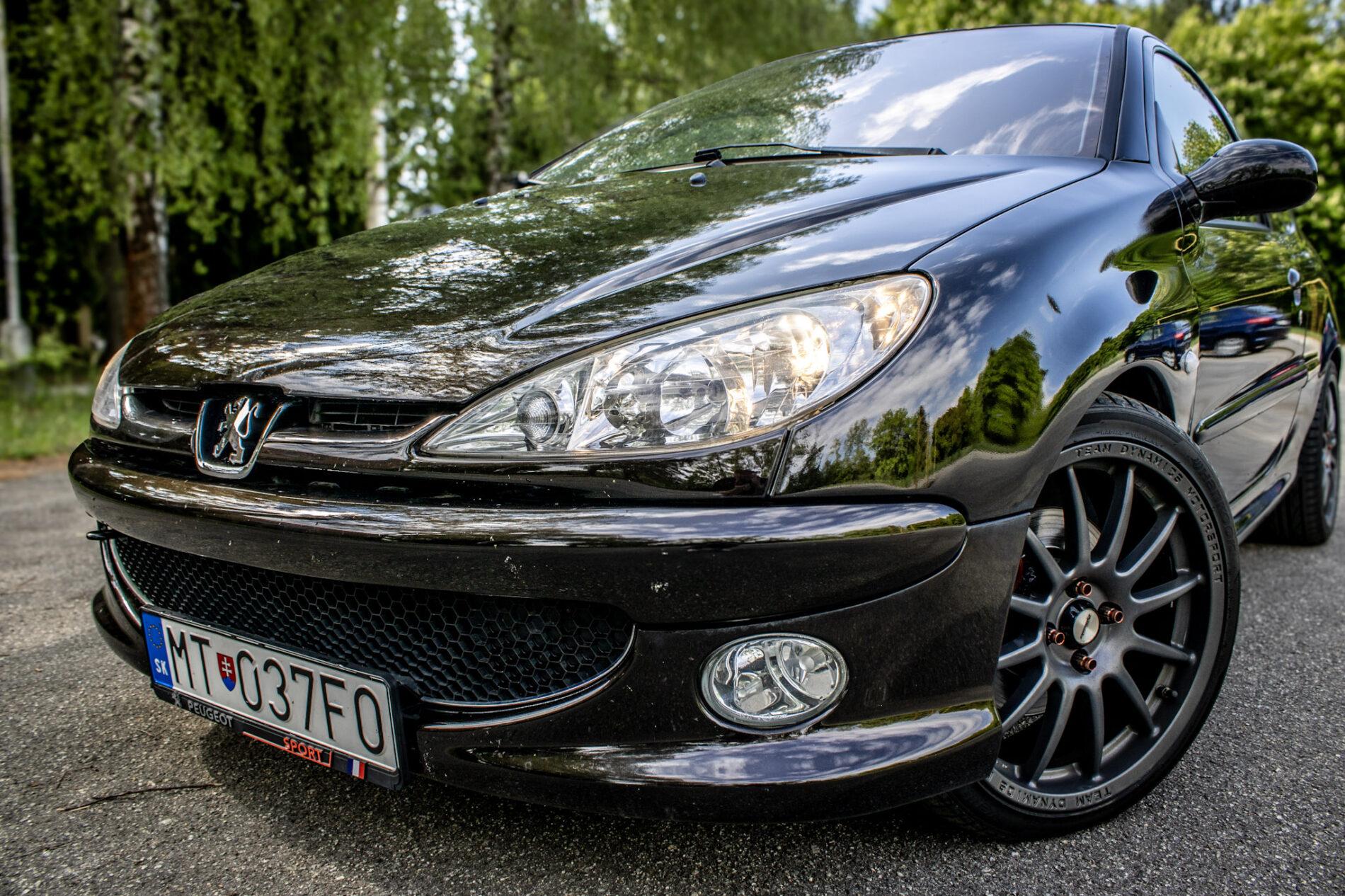 2003 Peugeot 206 RC, čierna hatchback, 58 219 km