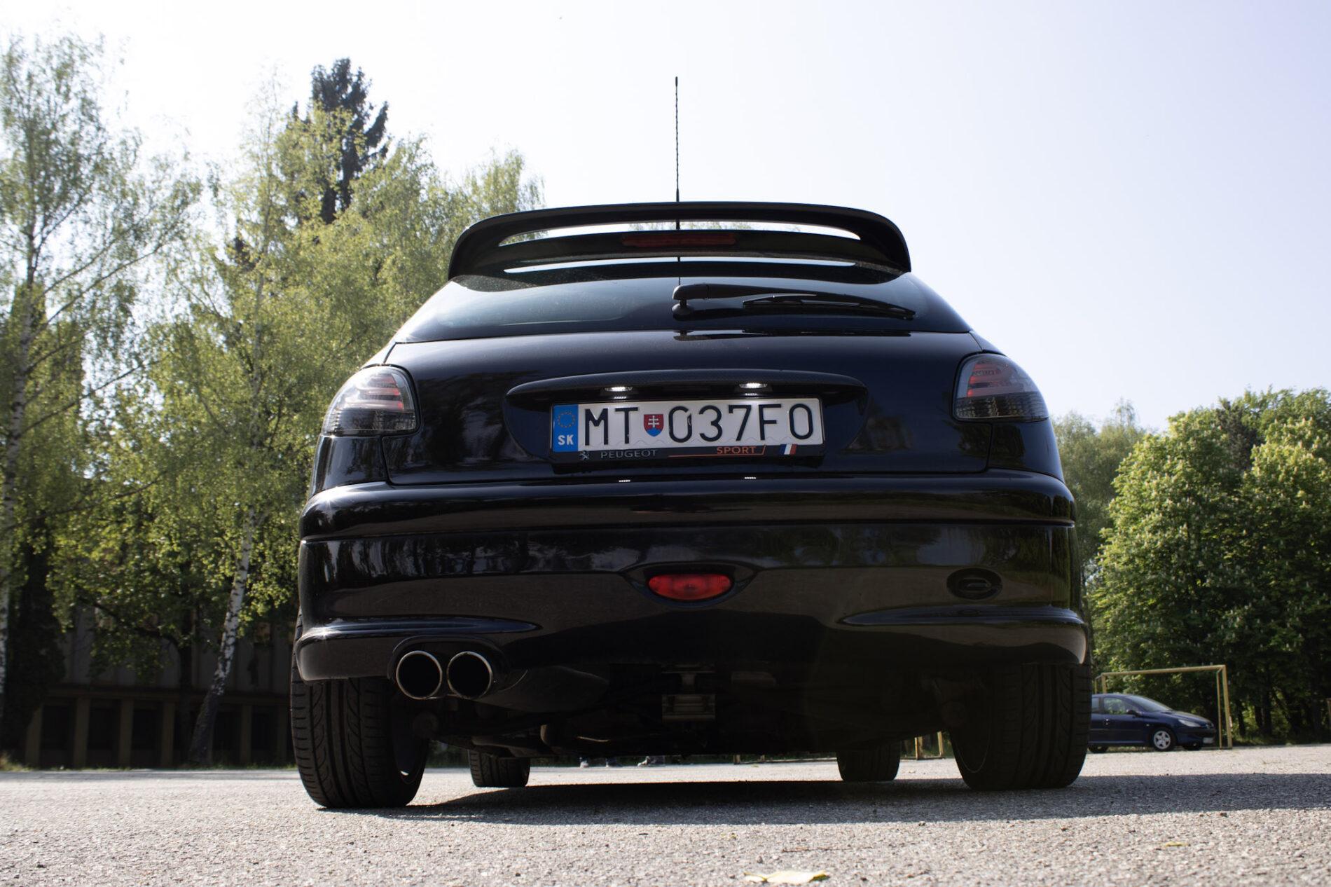 2003 Peugeot 206 RC, čierna hatchback, 58 219 km
