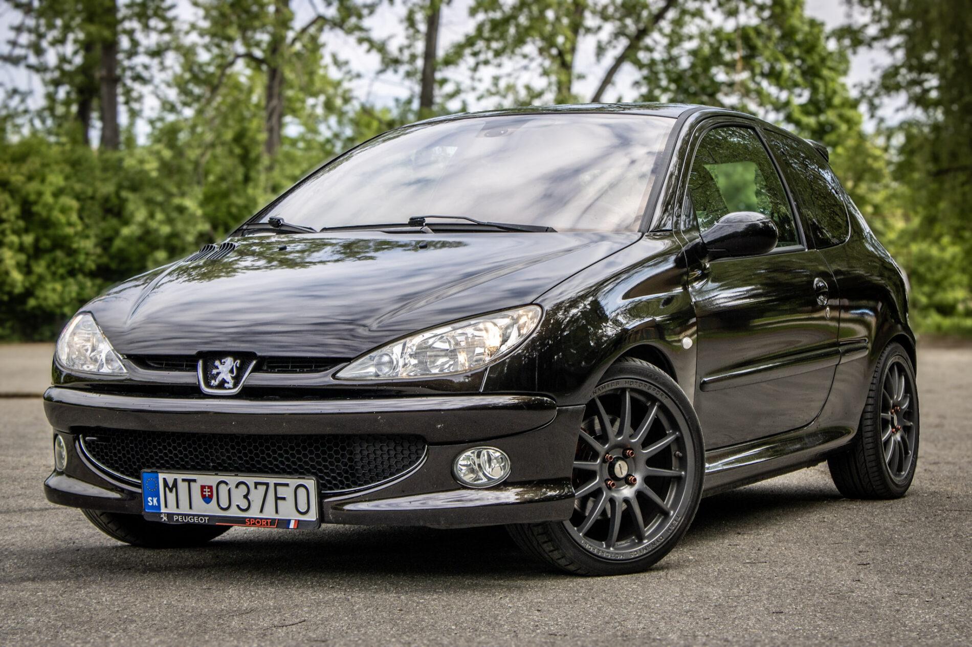 2003 Peugeot 206 RC, čierna hatchback, 58 219 km