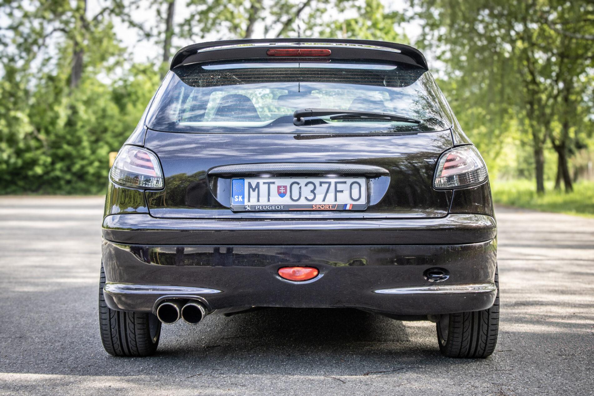 2003 Peugeot 206 RC, čierna hatchback, 58 219 km