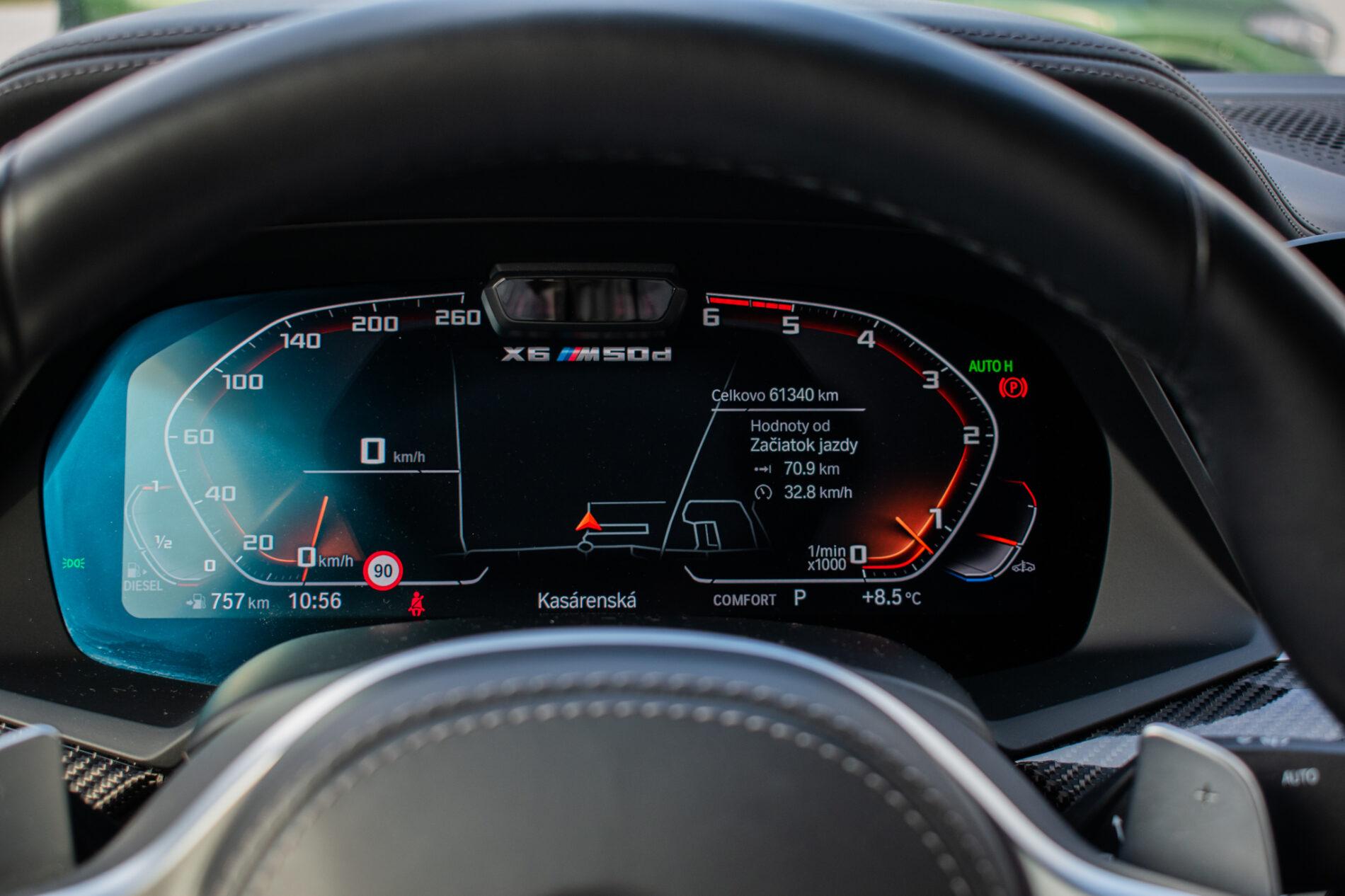 2020 BMW X6 M50d, zelená suv, 61 340 km