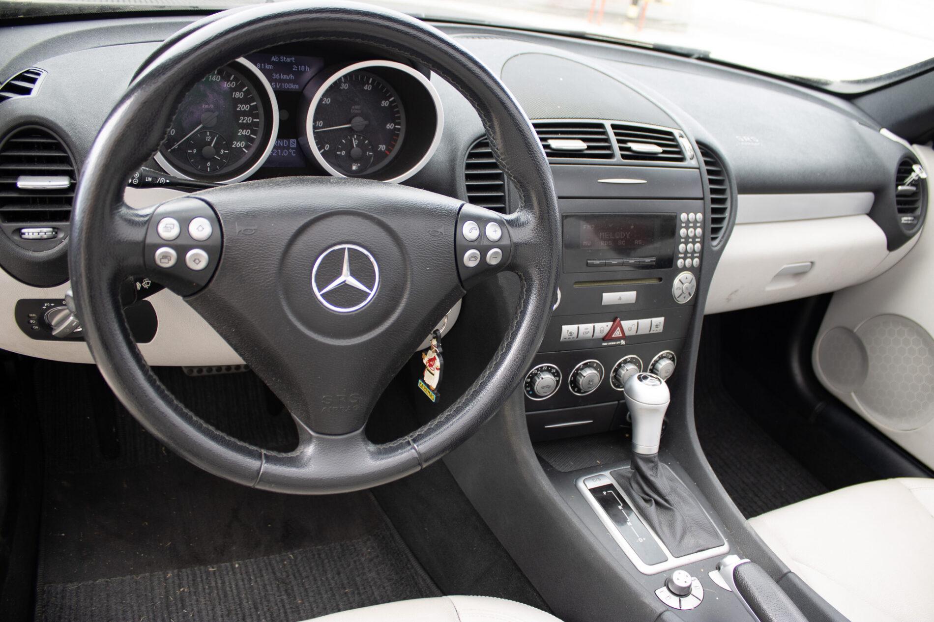 2006 Mercedes-Benz SLK 200 Komp., čierna kabriolet, 97 413 km