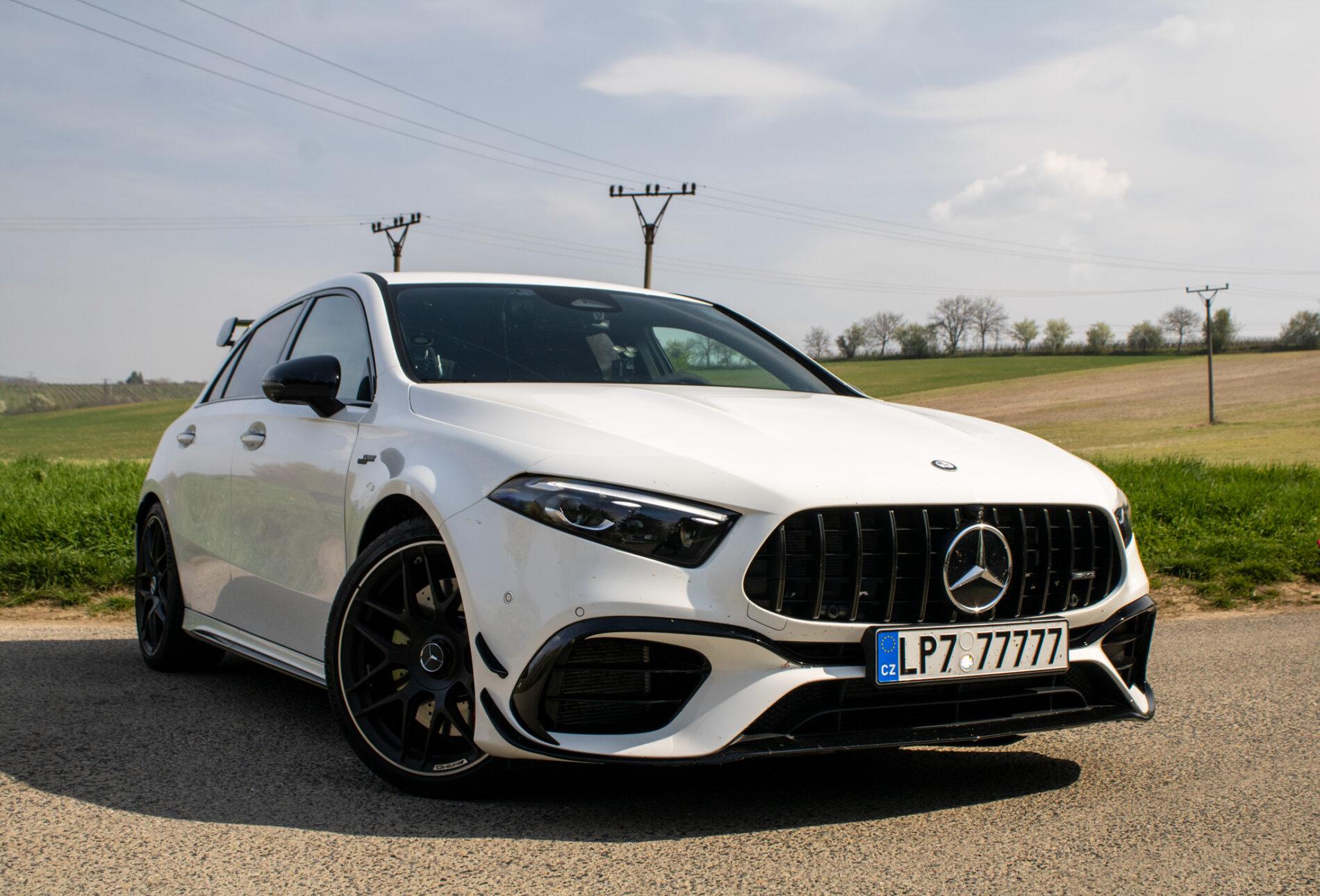 2024 Mercedes-Benz A 45 AMG S, biela hatchback, 6 500 km