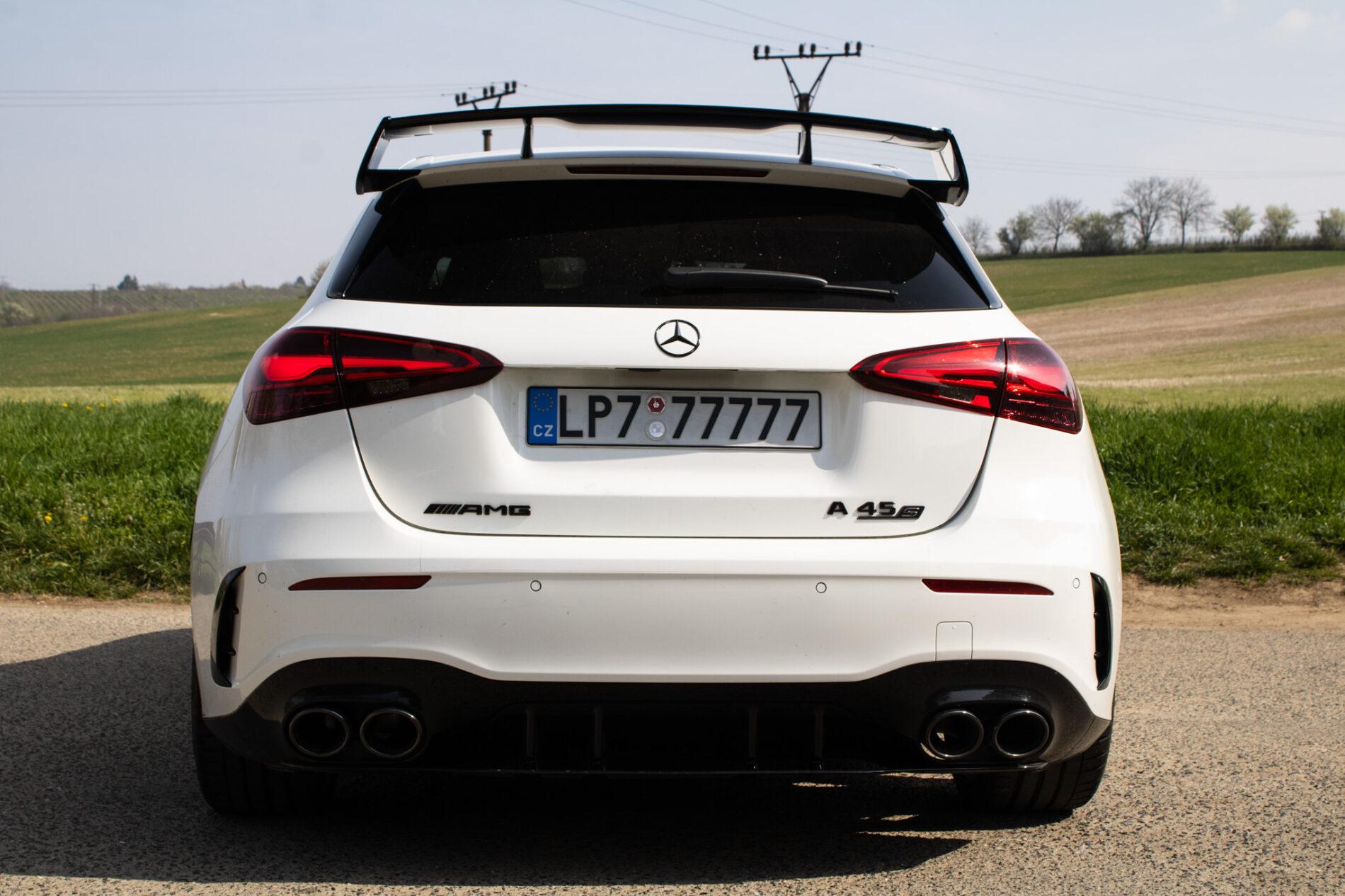 2024 Mercedes-Benz A 45 AMG S, biela hatchback, 6 500 km