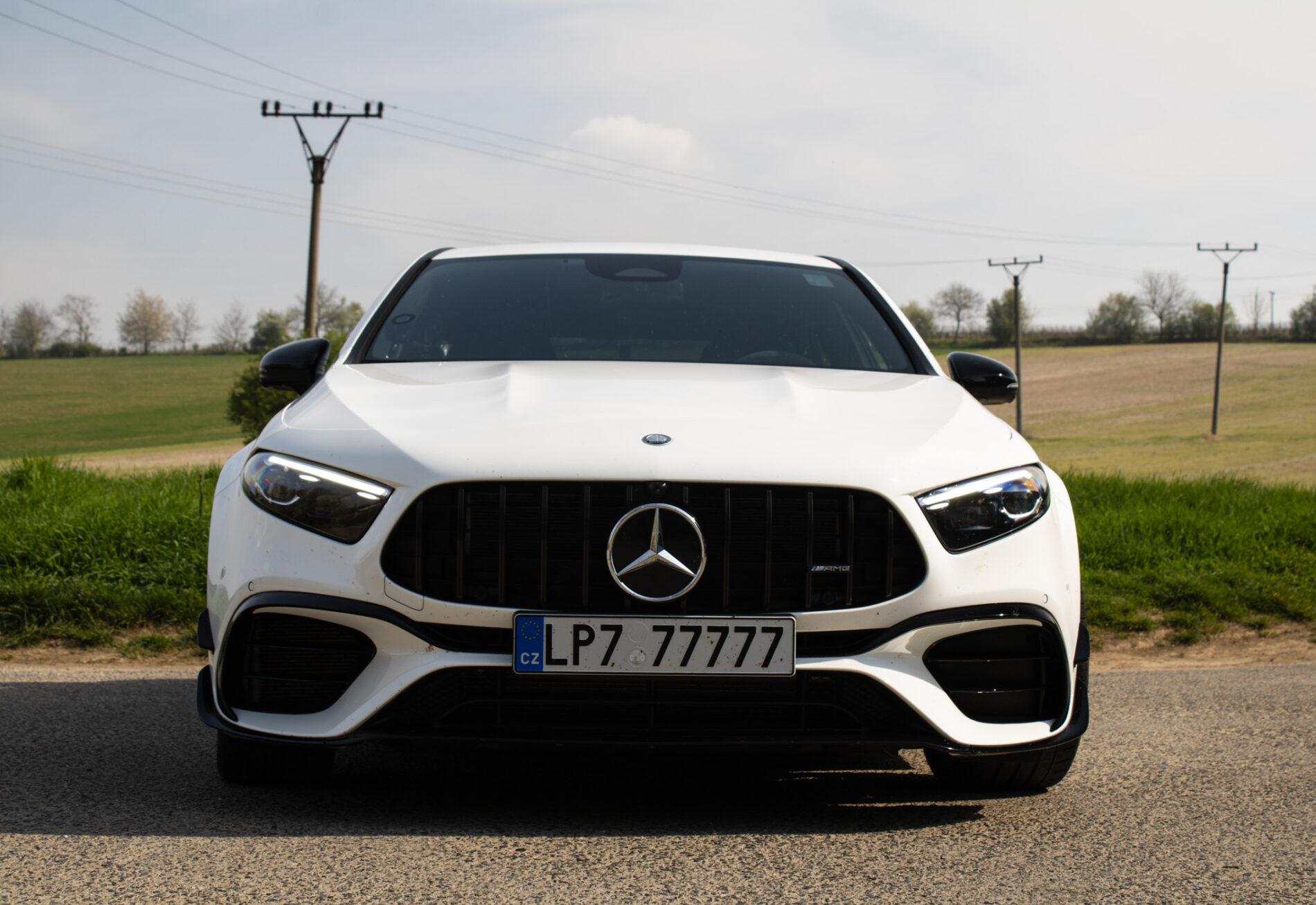 2024 Mercedes-Benz A 45 AMG S, biela hatchback, 6 500 km