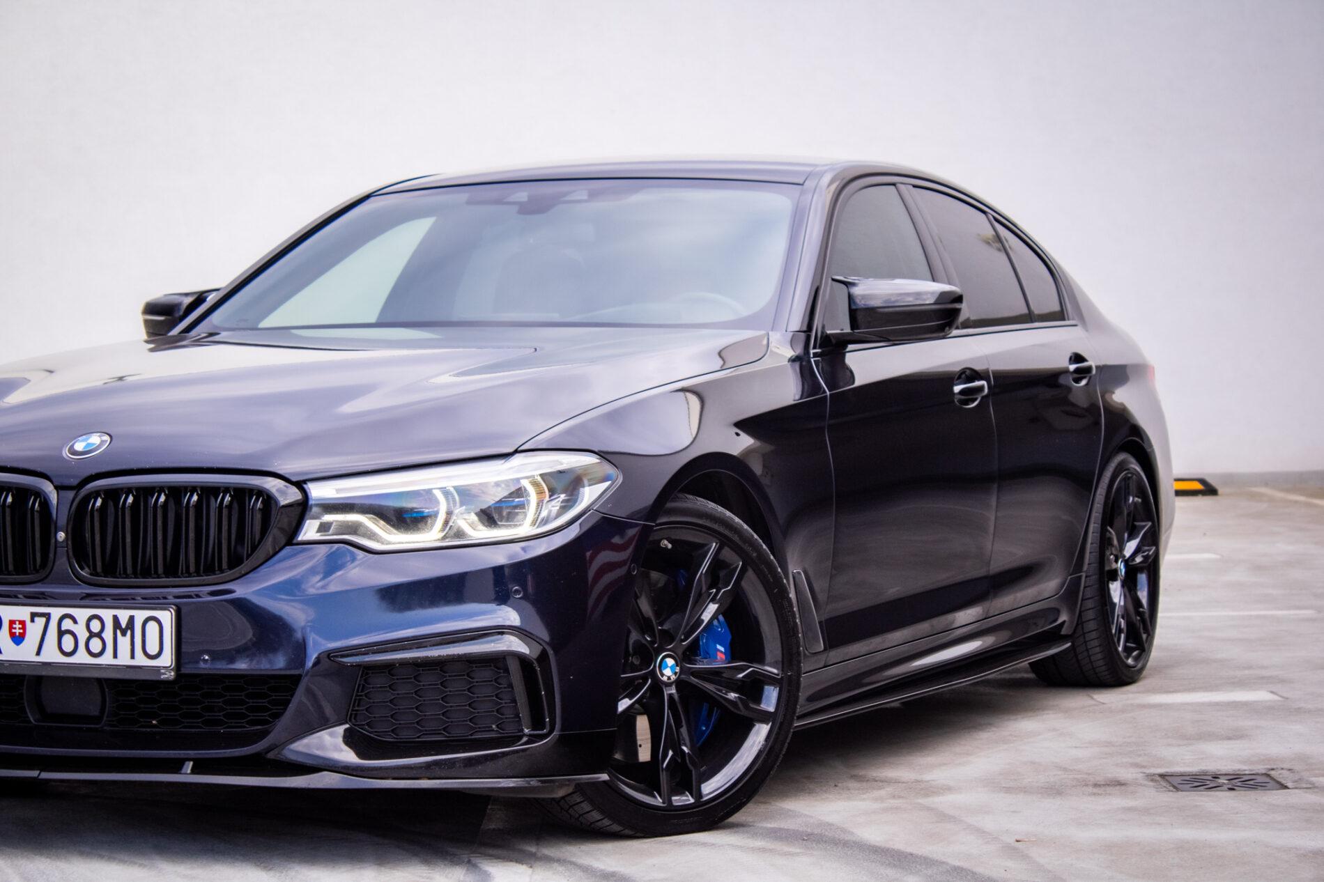 2019 BMW M550d, čierna sedan, 239 000 km