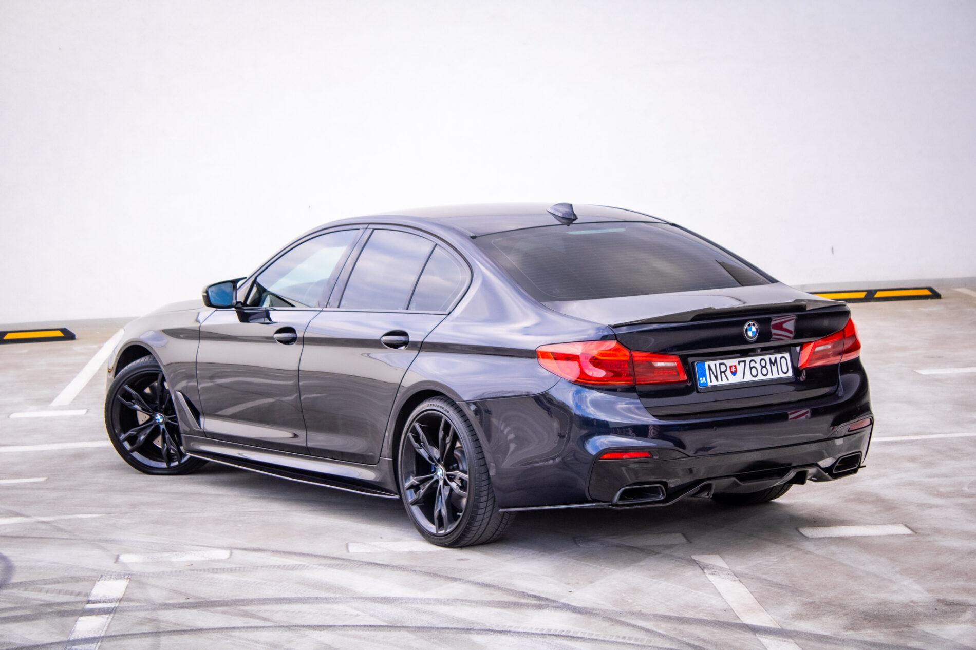 2019 BMW M550d, čierna sedan, 239 000 km