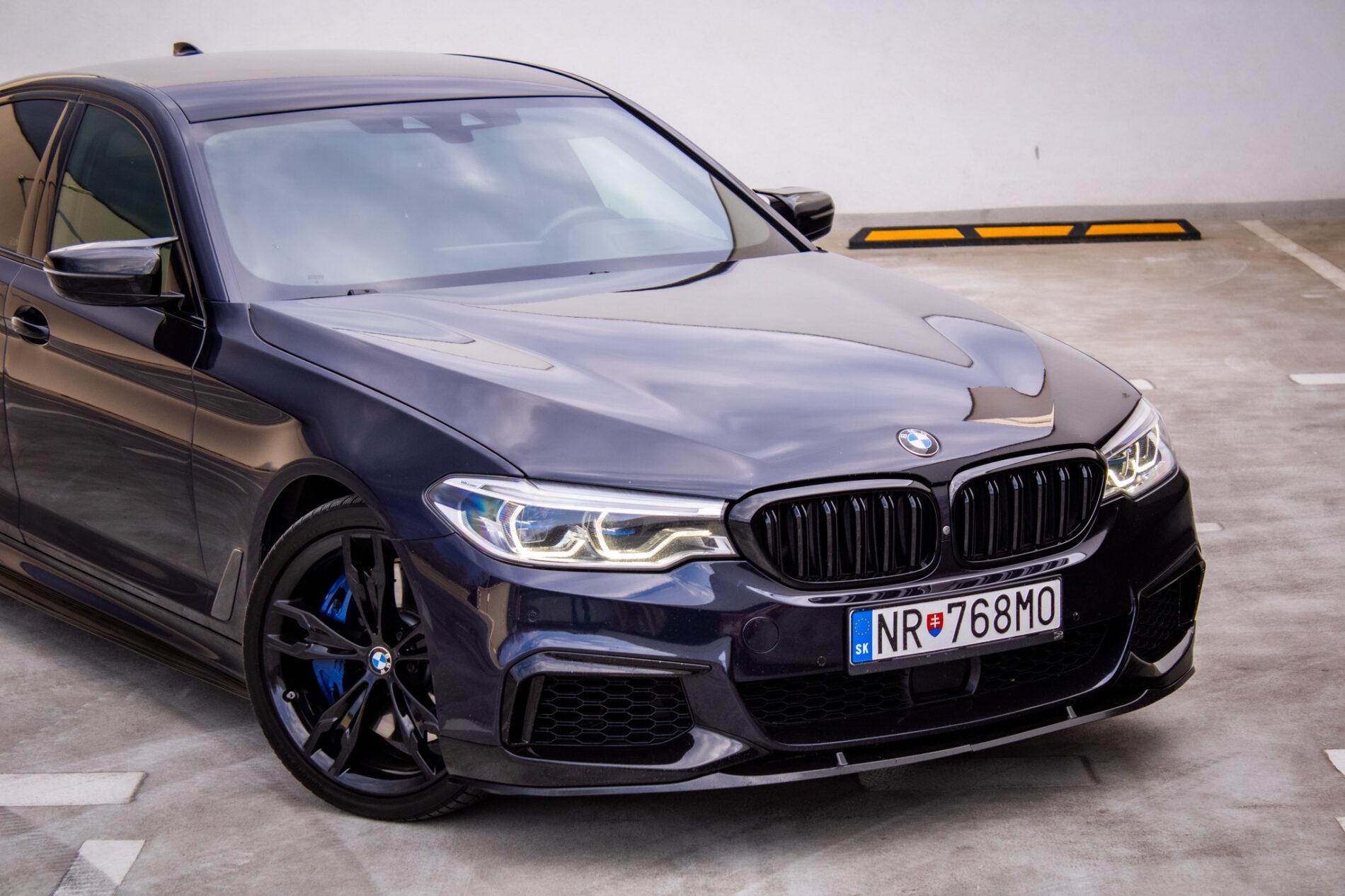 2019 BMW M550d, čierna sedan, 239 000 km