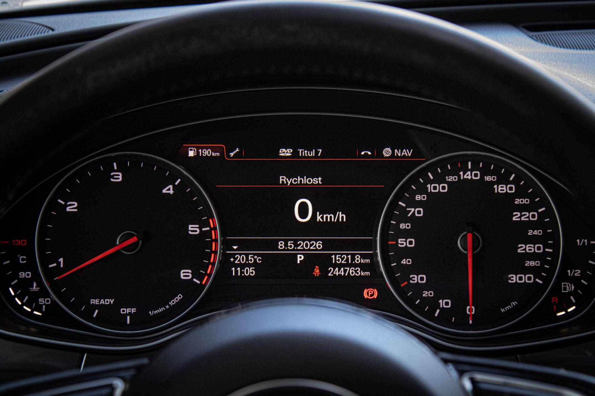 2016 AUDI A6, biela sedan, 244 763 km