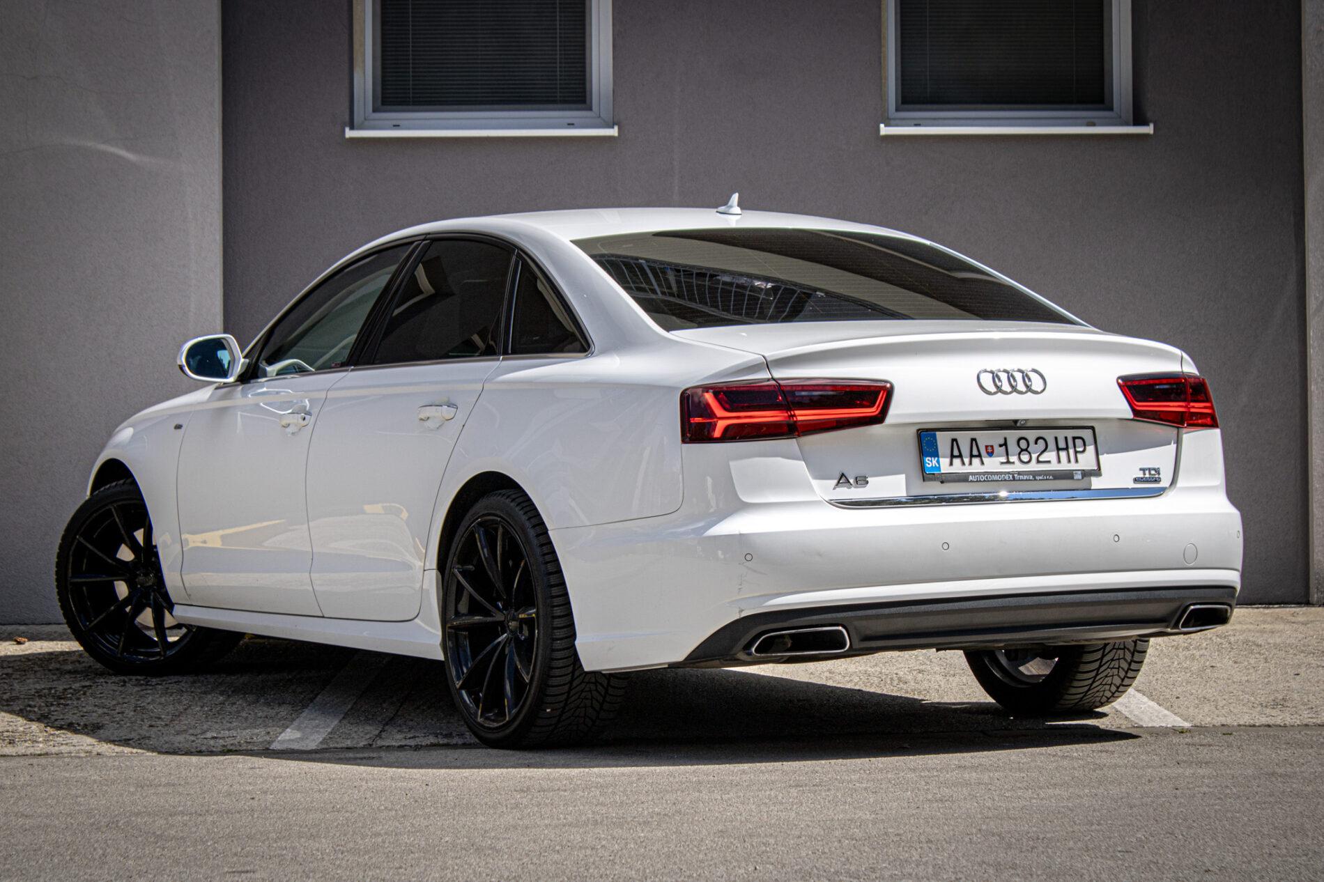 2016 AUDI A6, biela sedan, 244 763 km