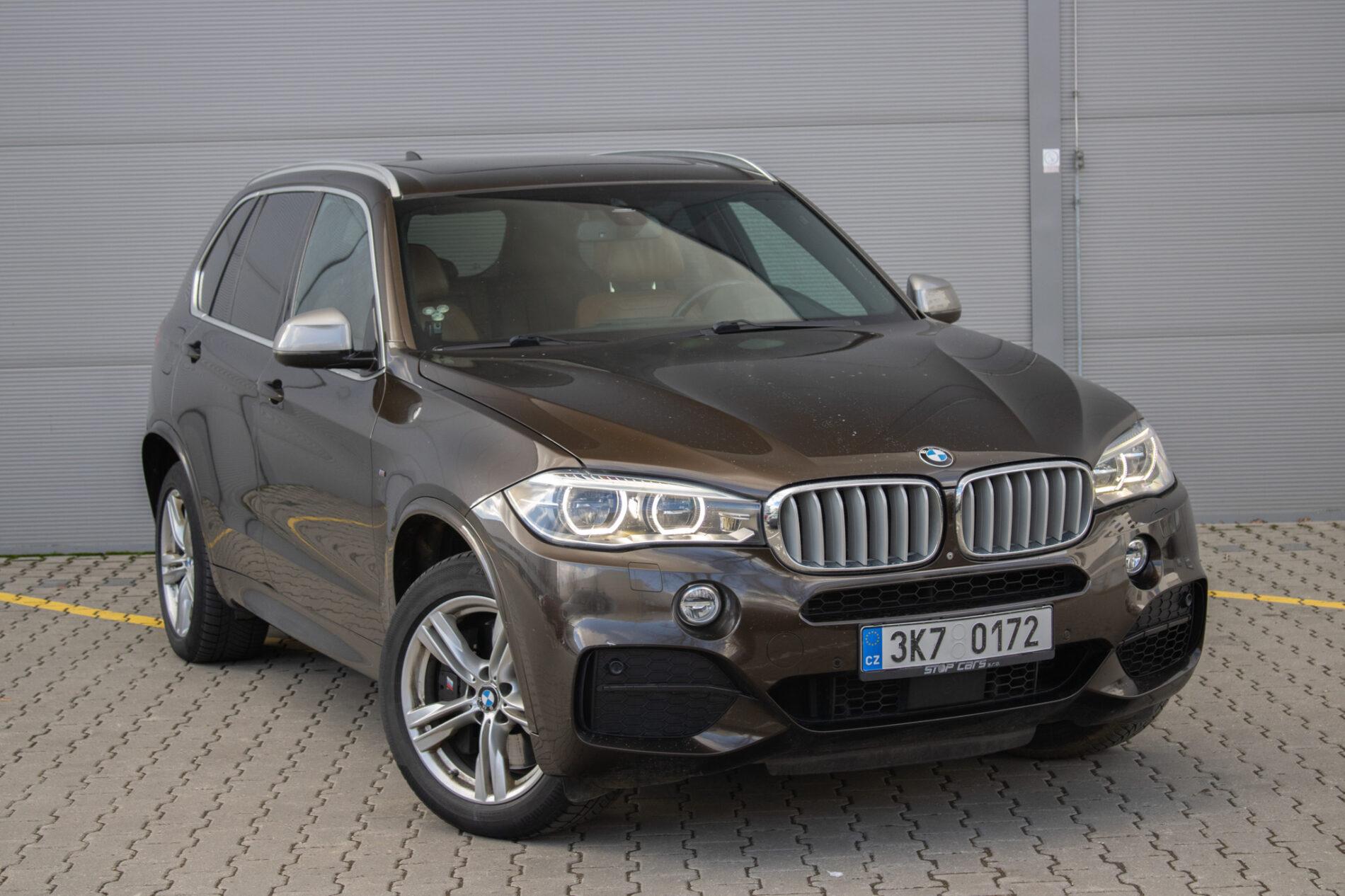 2014 BMW X5 M50d, hnedá suv, 221 000 km
