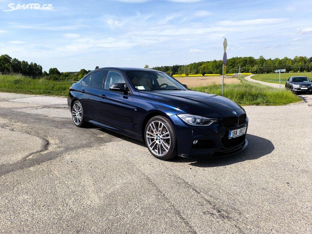 2014 BMW 335i, tmavomodrá sedan, 231 000 km