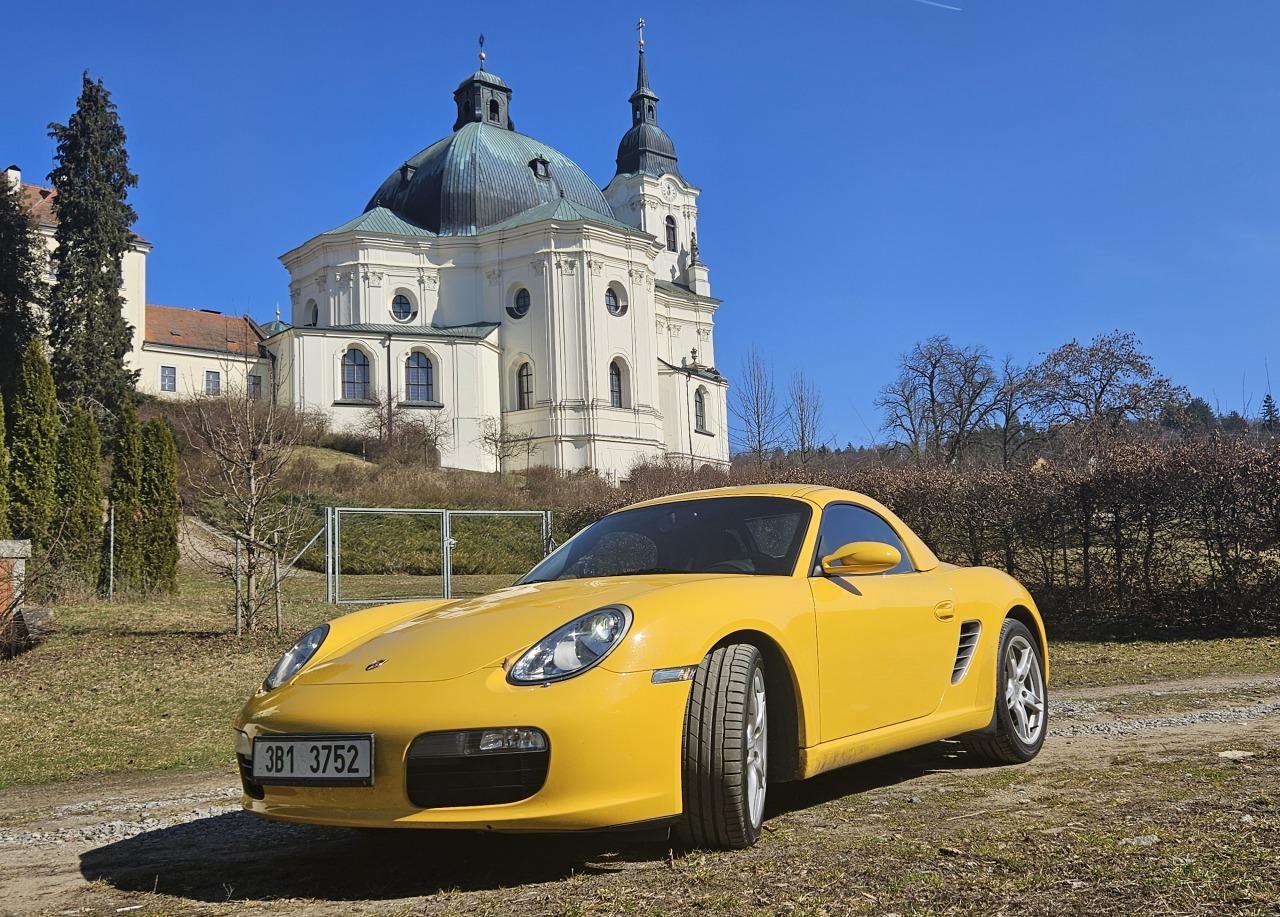 2007 Porsche Boxster, žltá kabriolet, 55 000 km