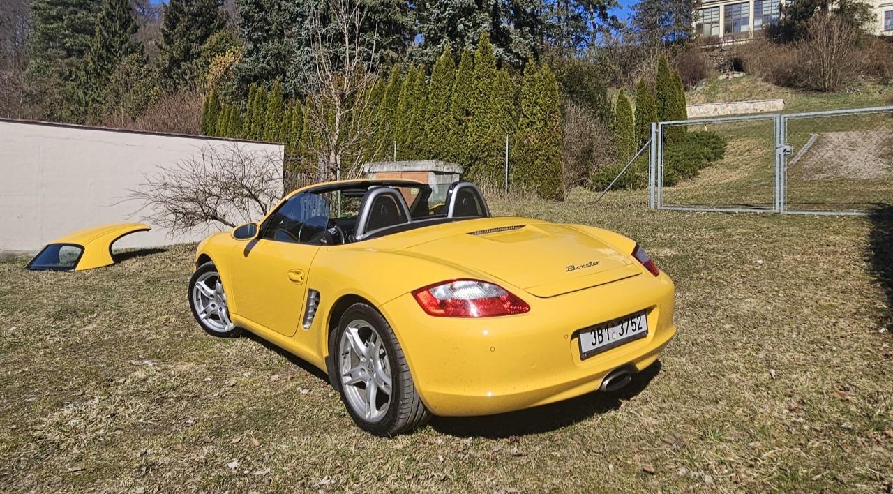 2007 Porsche Boxster, žltá kabriolet, 55 000 km