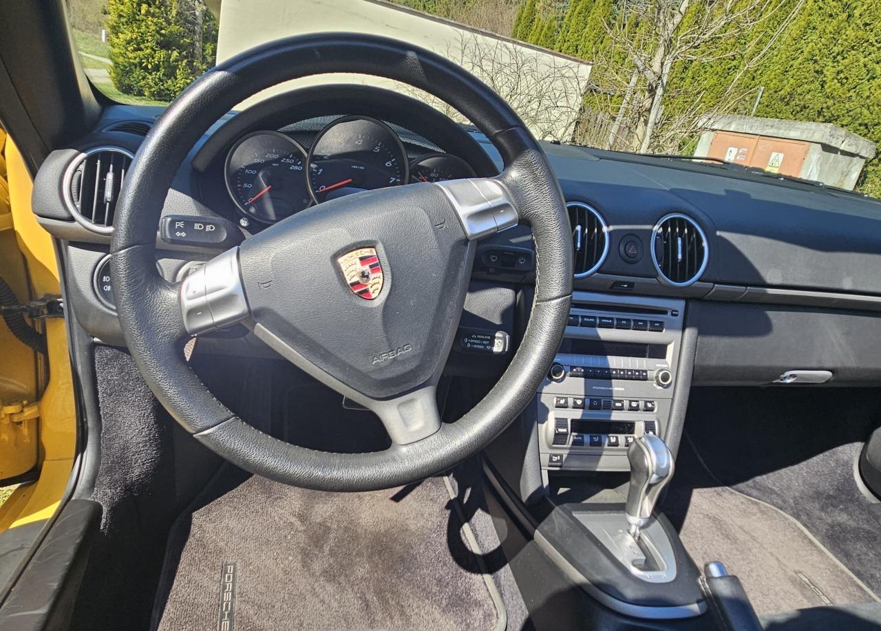 2007 Porsche Boxster, žltá kabriolet, 55 000 km