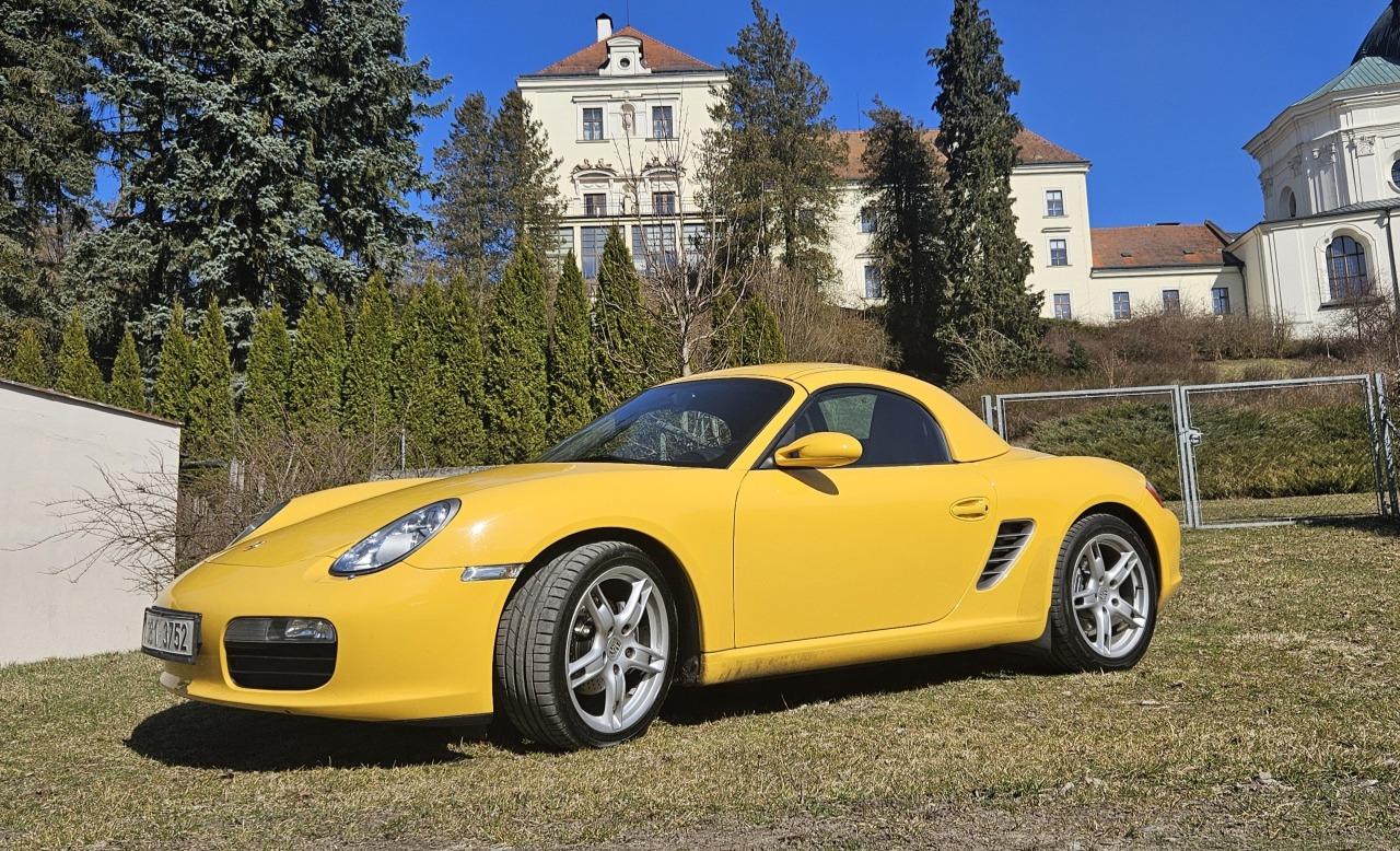 2007 Porsche Boxster, žltá kabriolet, 55 000 km